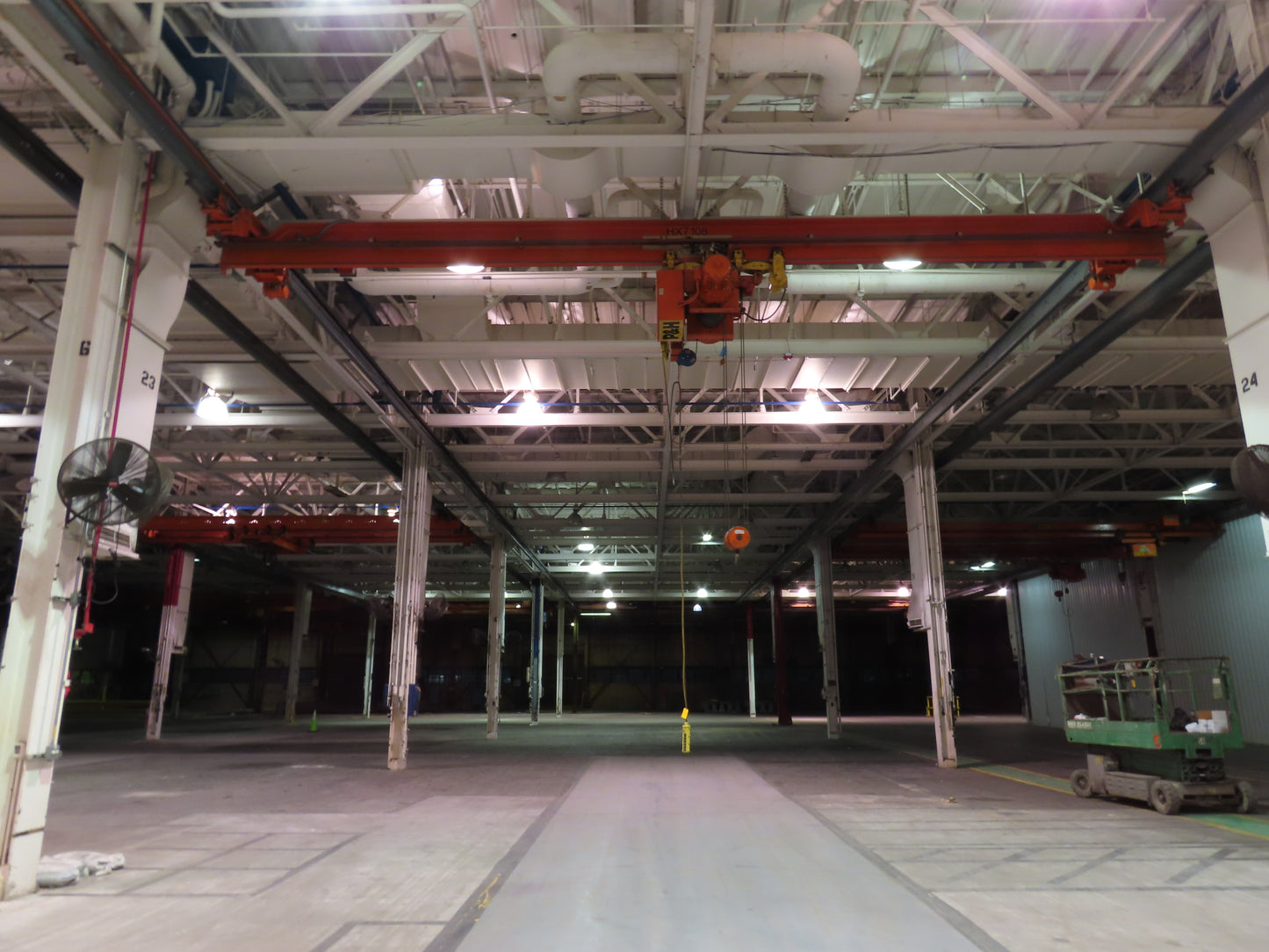 Cleveland Tramrail P&H 5 Ton Single Girder Underhung Bridge Crane 34' 10" Span