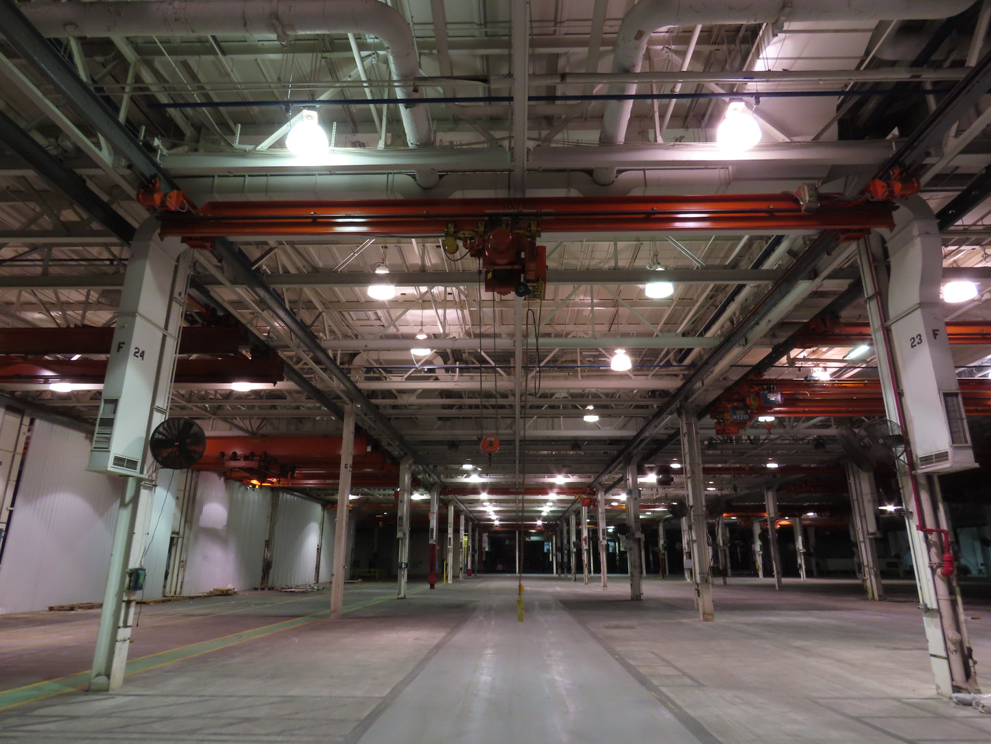 Cleveland Tramrail P&H 5 Ton Single Girder Underhung Bridge Crane 34' 10" Span