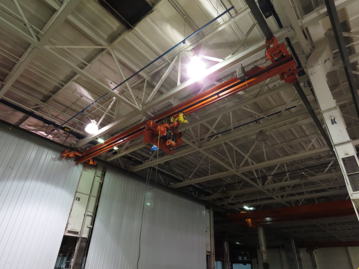 Cleveland Tramrail P&H 5 Ton Single Girder Underhung Bridge Crane 35' 10" Span