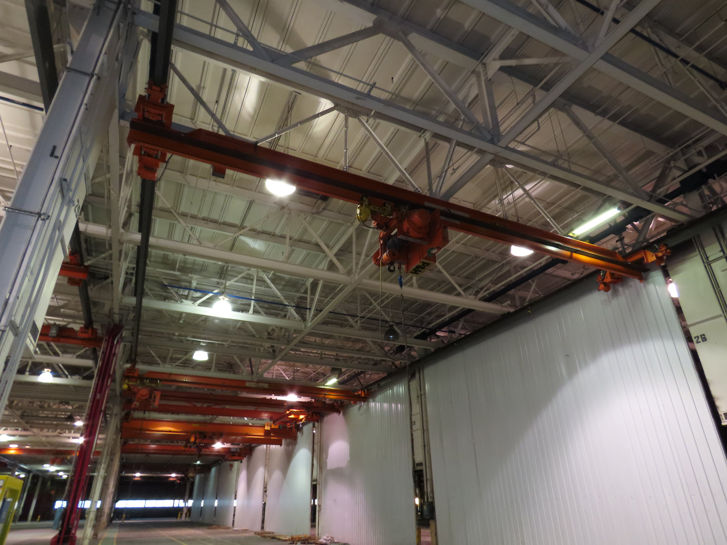 Cleveland Tramrail P&H 5 Ton Single Girder Underhung Bridge Crane 35' 10" Span