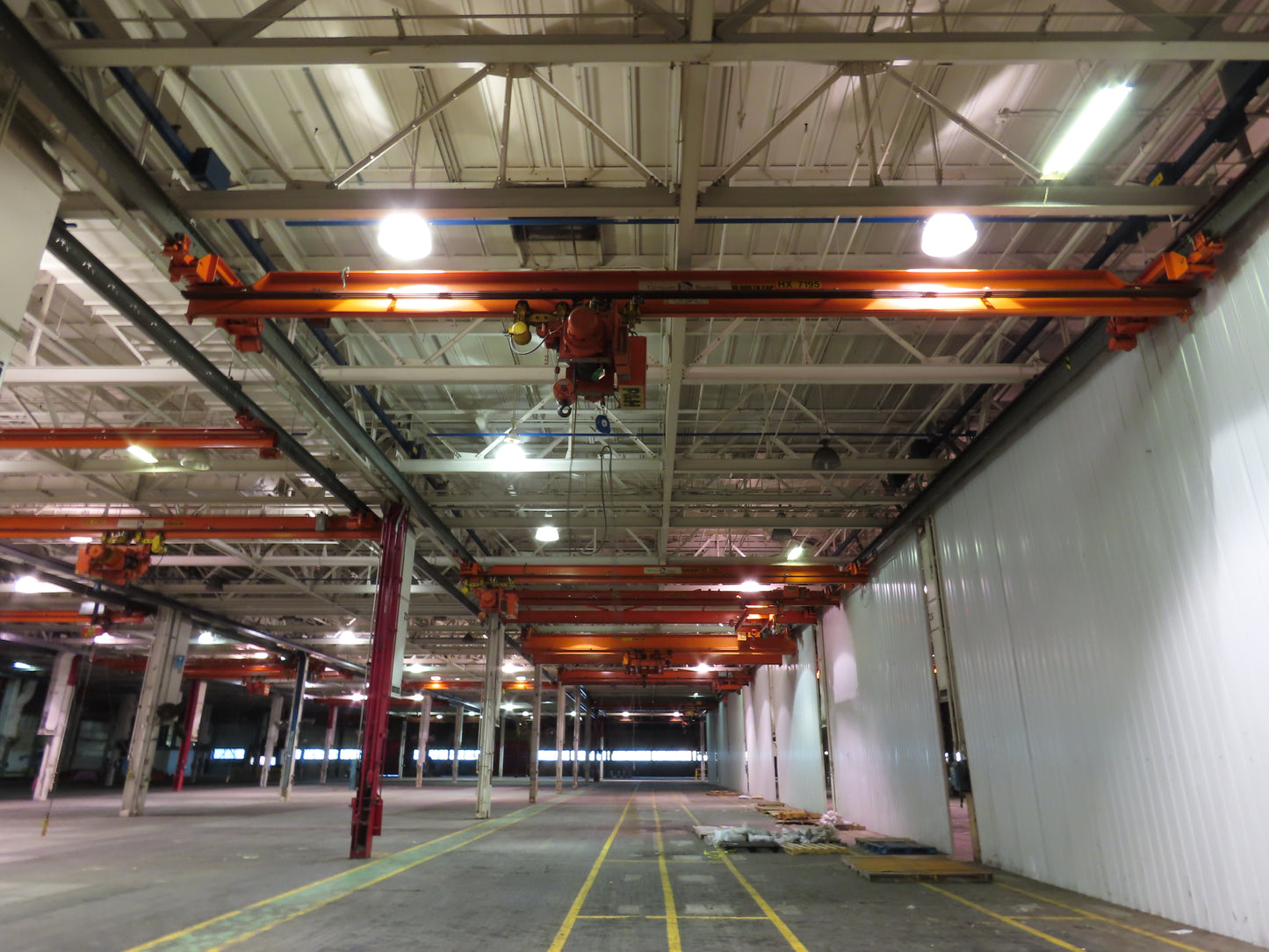 Cleveland Tramrail P&H 5 Ton Single Girder Underhung Bridge Crane 35' 10" Span