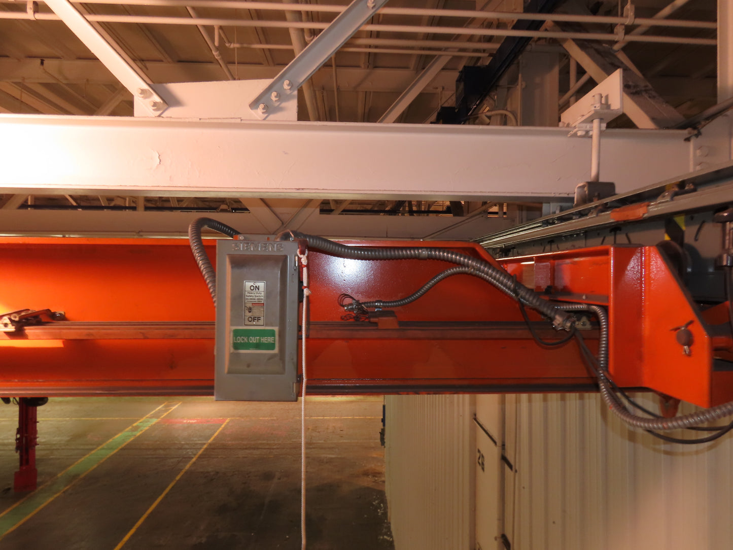 Cleveland Tramrail P&H 5 Ton Single Girder Underhung Bridge Crane 35' 10" Span