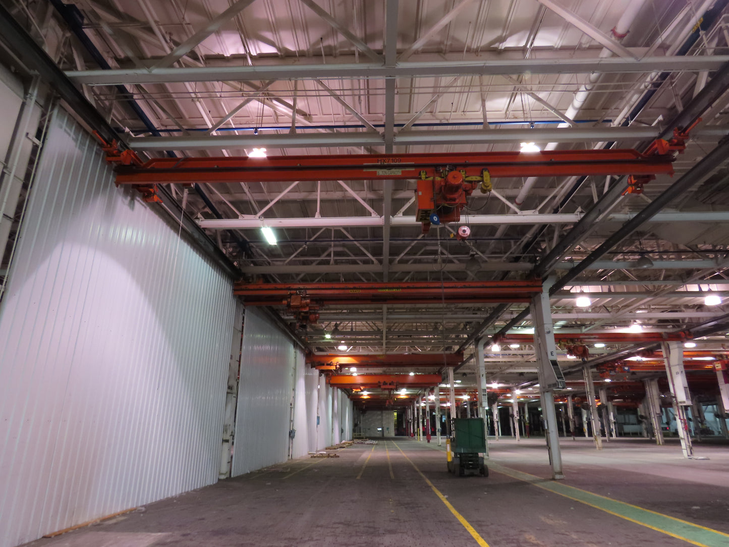 Cleveland Tramrail P&H 5 Ton Single Girder Underhung Bridge Crane 35' 10" Span