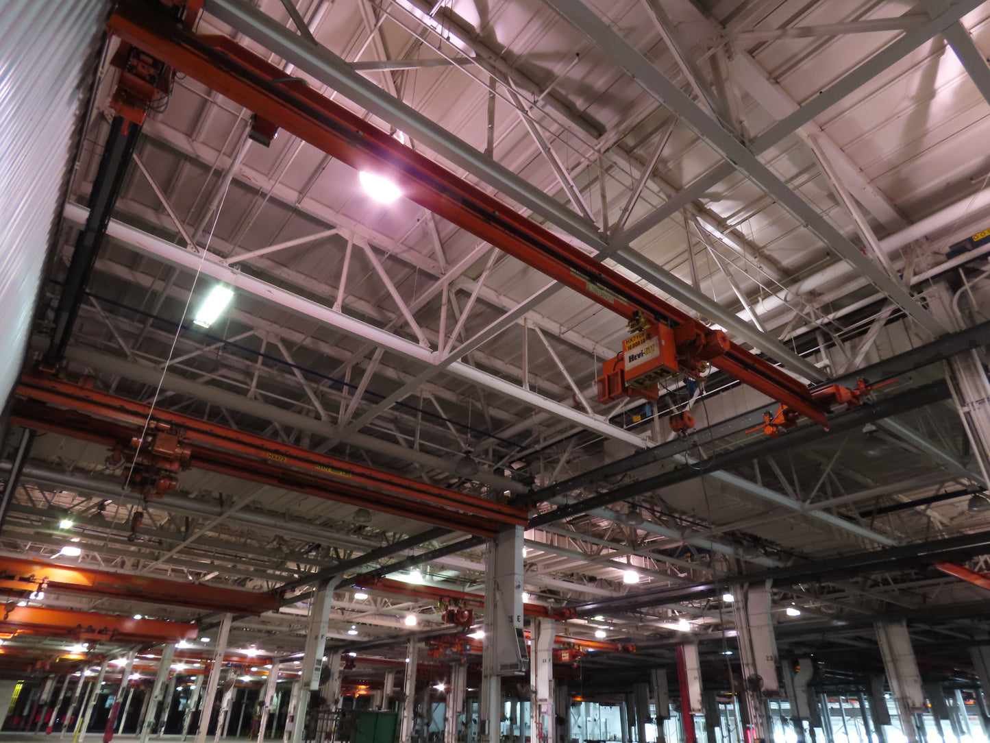 Cleveland Tramrail P&H 5 Ton Single Girder Underhung Bridge Crane 35' 10" Span