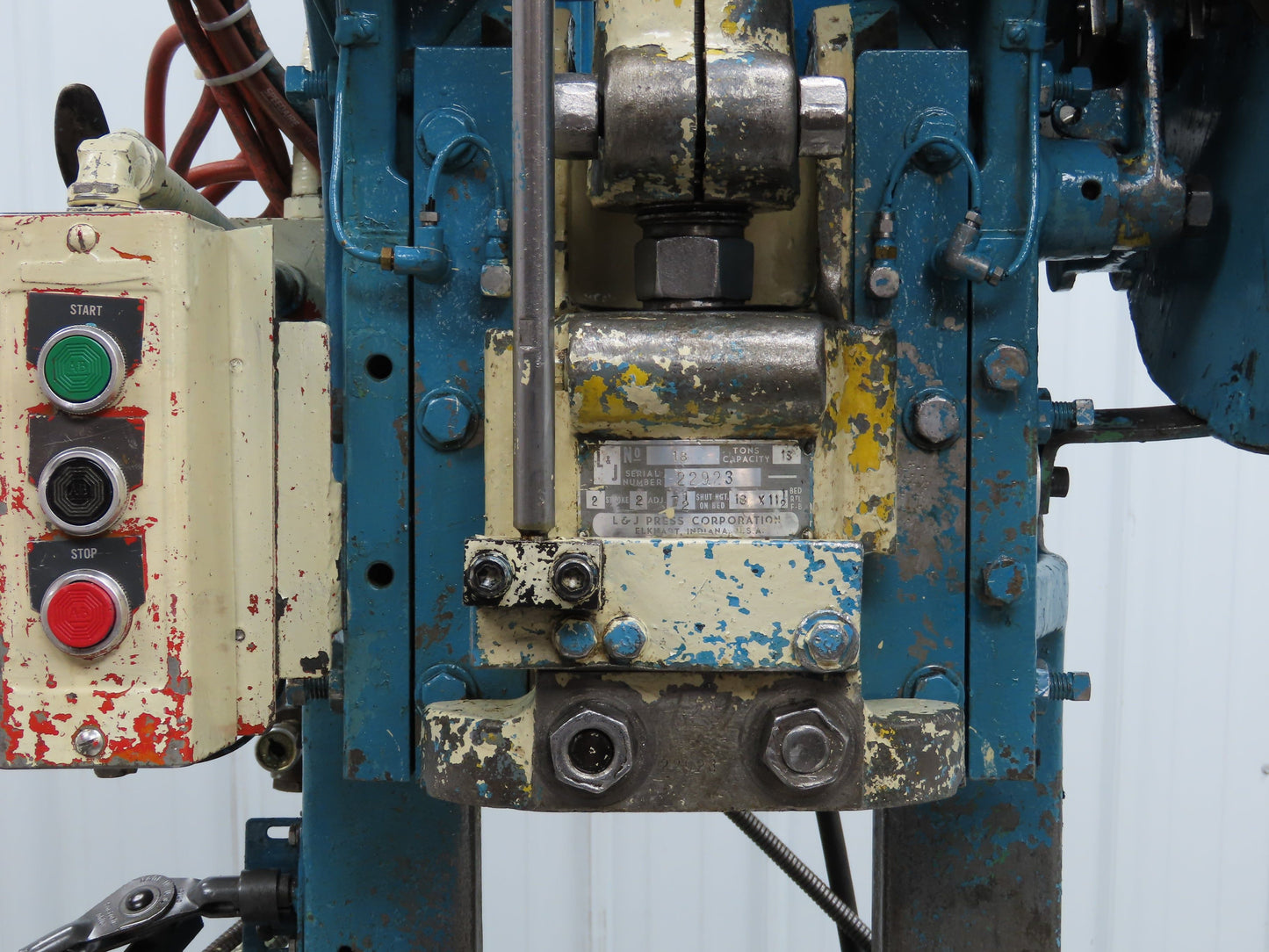 L&J No 18 Mechanical OBI Punch Press 18 Ton 2" Stroke 6" Throat 1.5Hp 3Ph