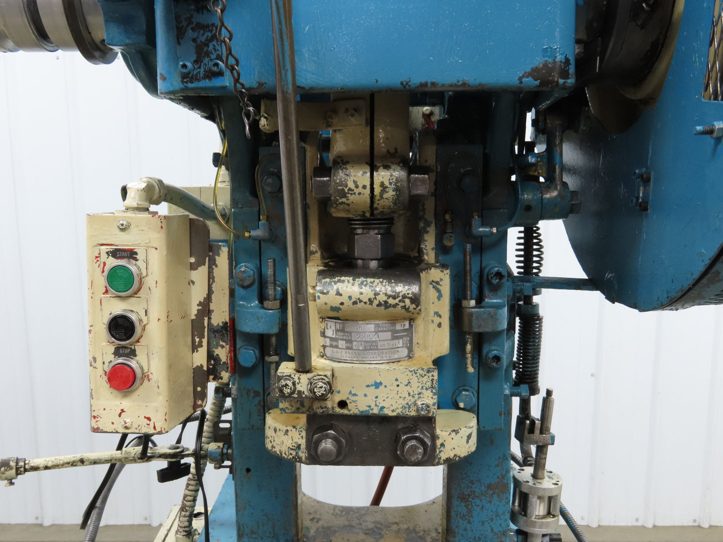 L&J No 18 Mechanical OBI Punch Press 18 Ton 2" Stroke 6" Throat 1.5Hp 3Ph