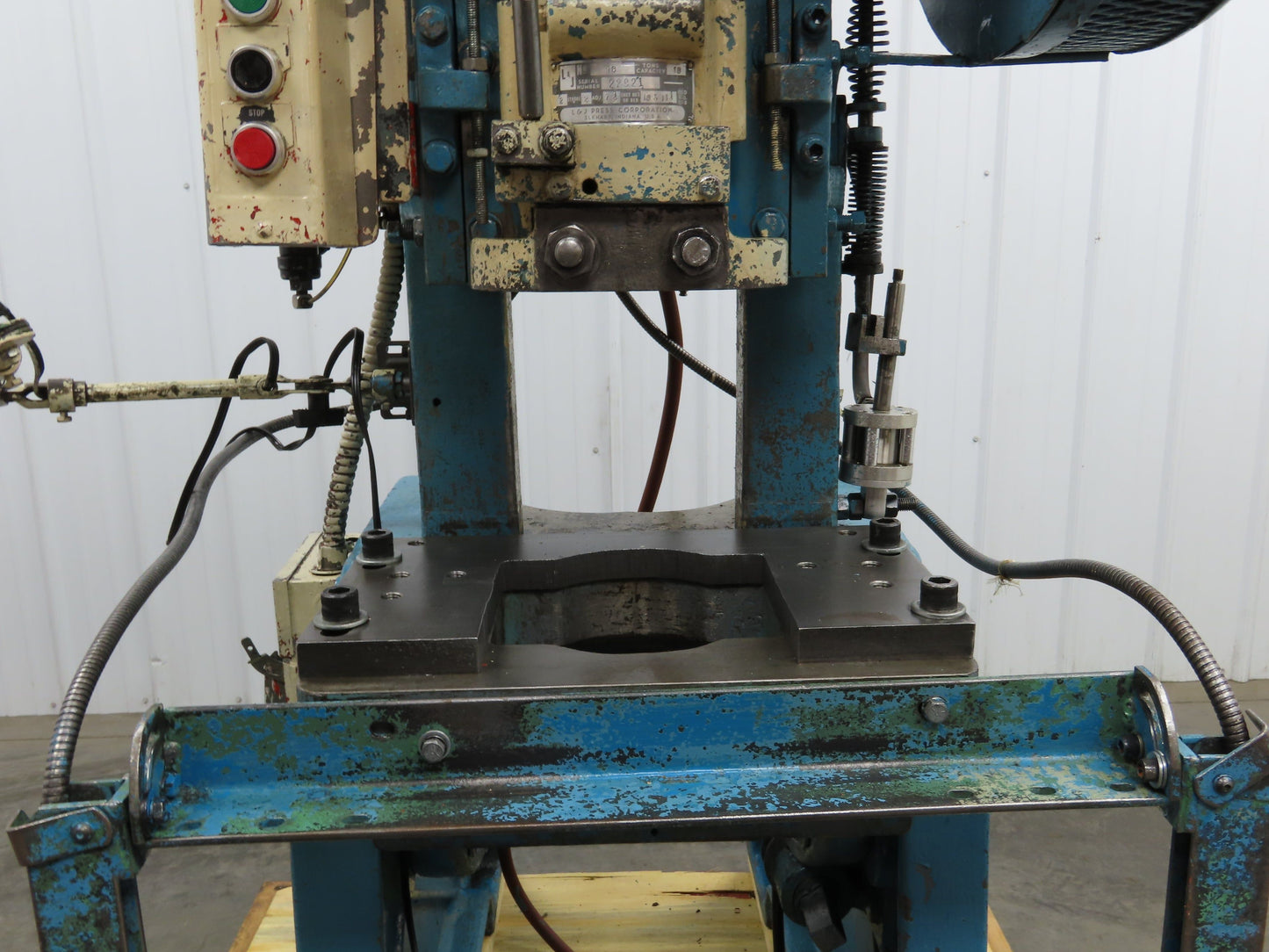 L&J No 18 Mechanical OBI Punch Press 18 Ton 2" Stroke 6" Throat 1.5Hp 3Ph