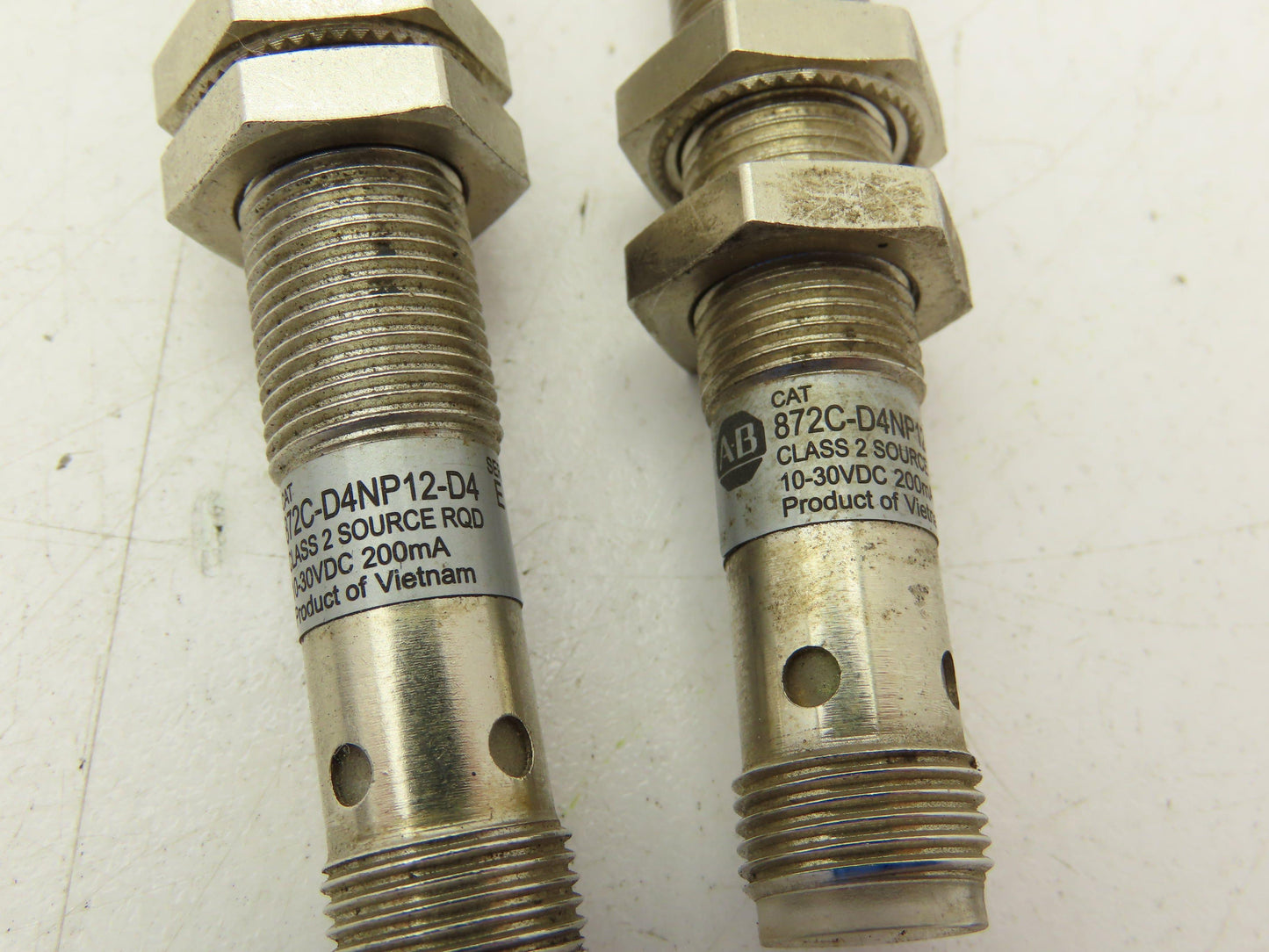 Allen Bradley 827C-D4NP12-D4 Proximity Sensor 12mm 10-30VDC Lot of 2