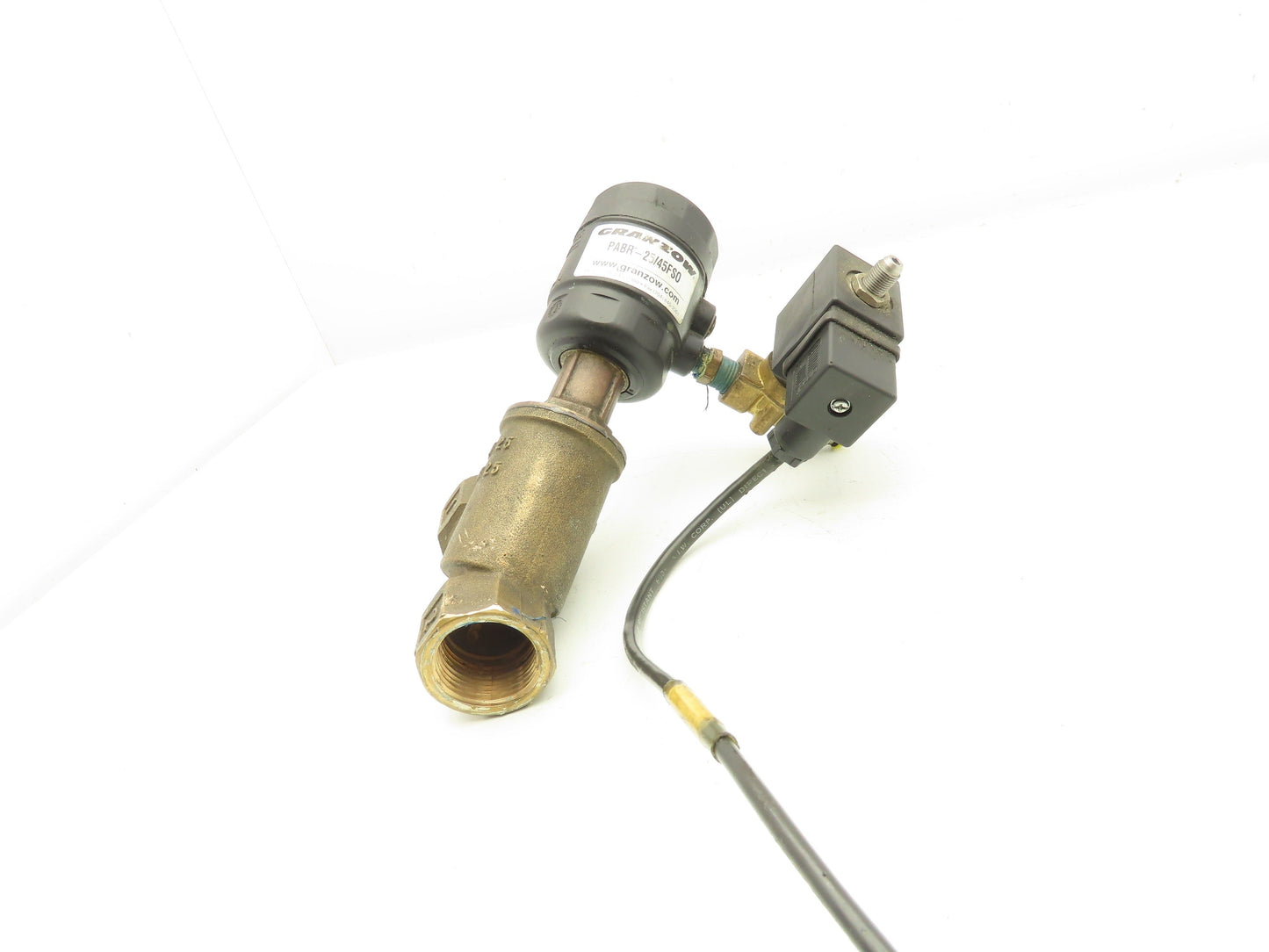 Granzow PABR-25/45FSO Bronze Pneumatic Solenoid Valve 2-Way 1" NPT 24VDC N.C.