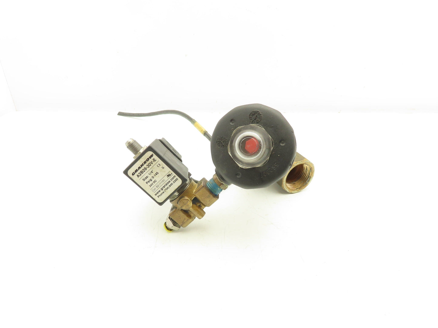 Granzow PABR-25/45FSO Bronze Pneumatic Solenoid Valve 2-Way 1" NPT 24VDC N.C.