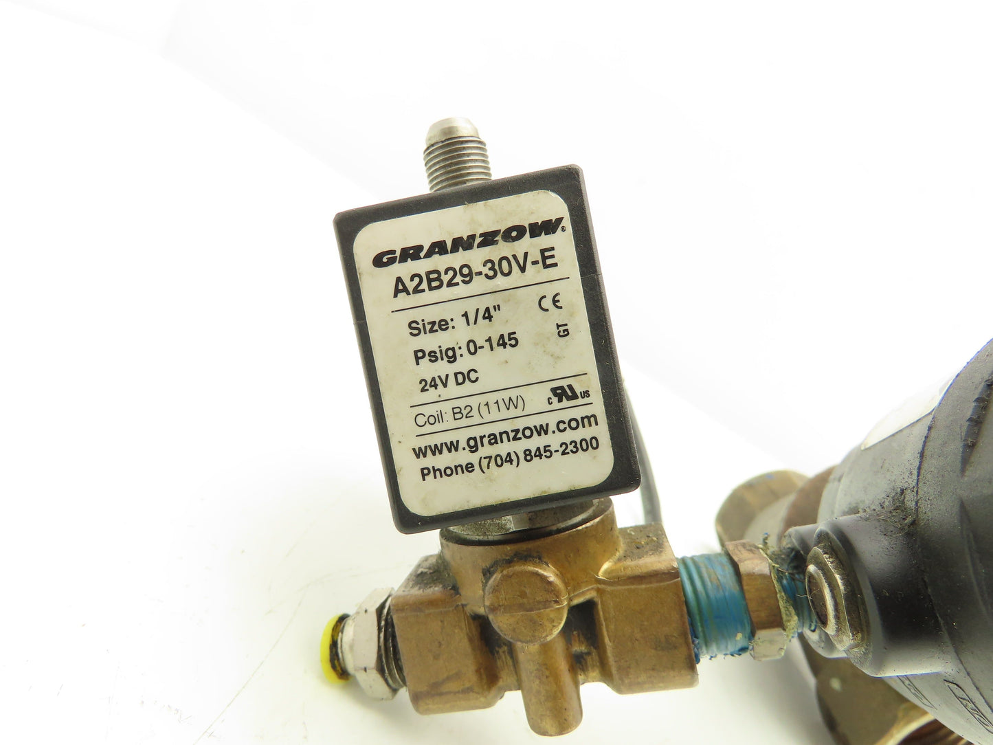 Granzow PABR-25/45FSO Bronze Pneumatic Solenoid Valve 2-Way 1" NPT 24VDC N.C.