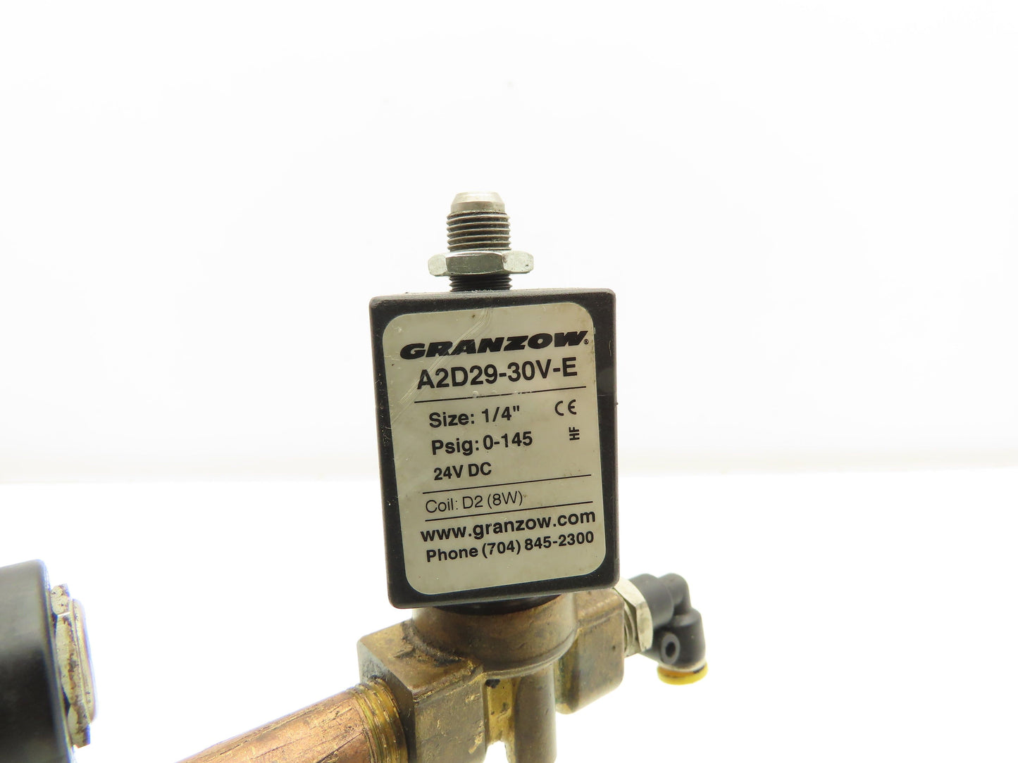 Granzow PABR-20FSO Bronze Pneumatic Solenoid Valve 2-Way 3/4" NPT 24VDC N.C.