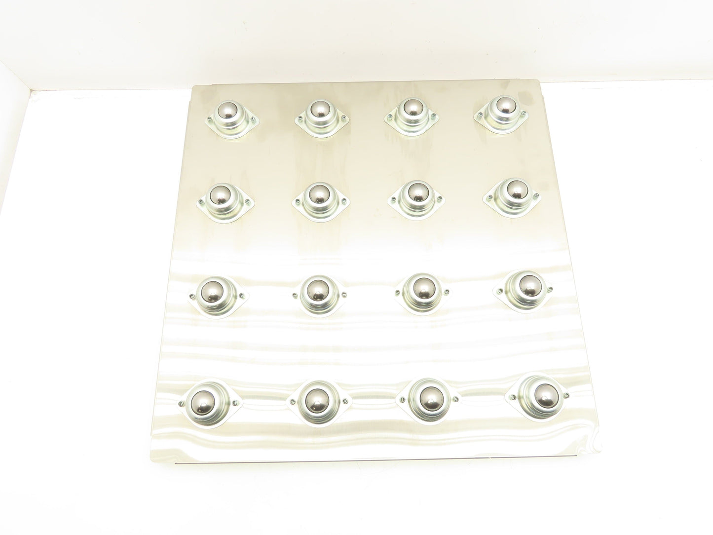 Ball Bearing Transfer Roller Conveyor Table 18x18" Stainless Drop-In 4.5" Center