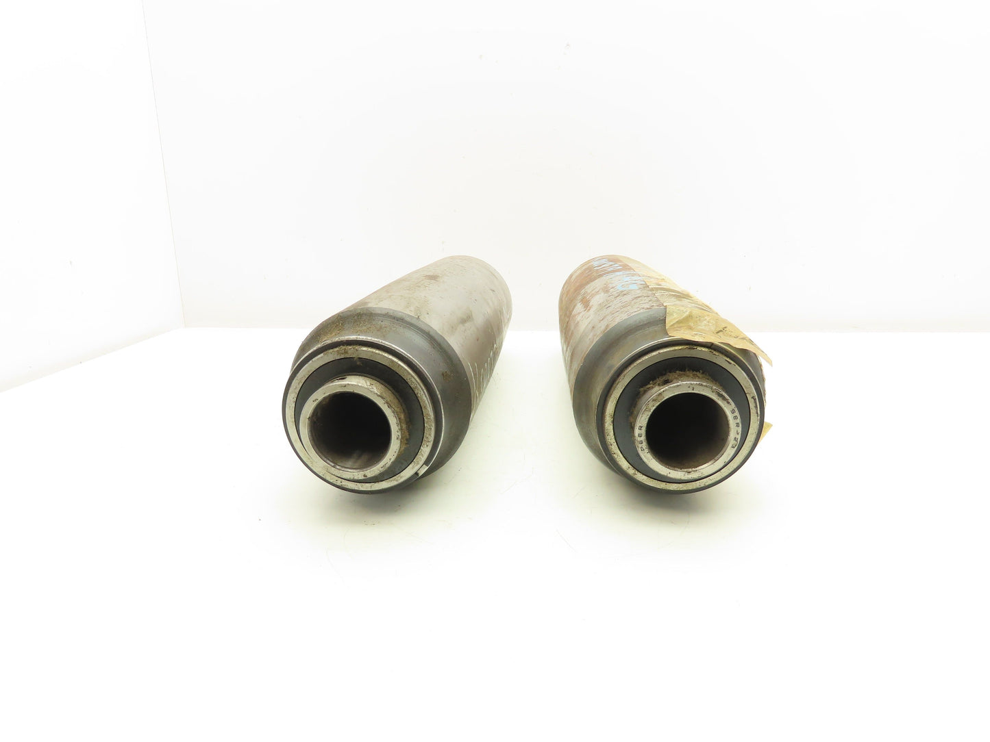 Rapistan K000379AAG Belt Conveyor Steel Idler Pulley 4" Dia 13-1/4"W Lot of 2