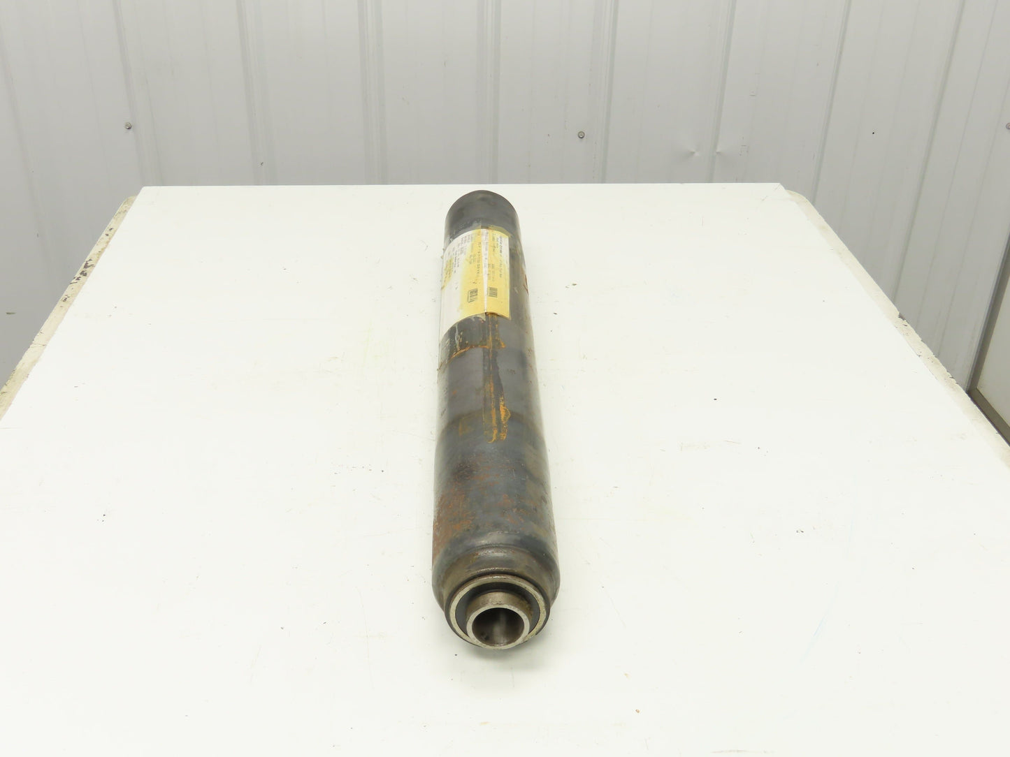 Rapistan K000306ABG Belt Conveyor Steel Idler Pulley 4" Dia 29-7/16"W