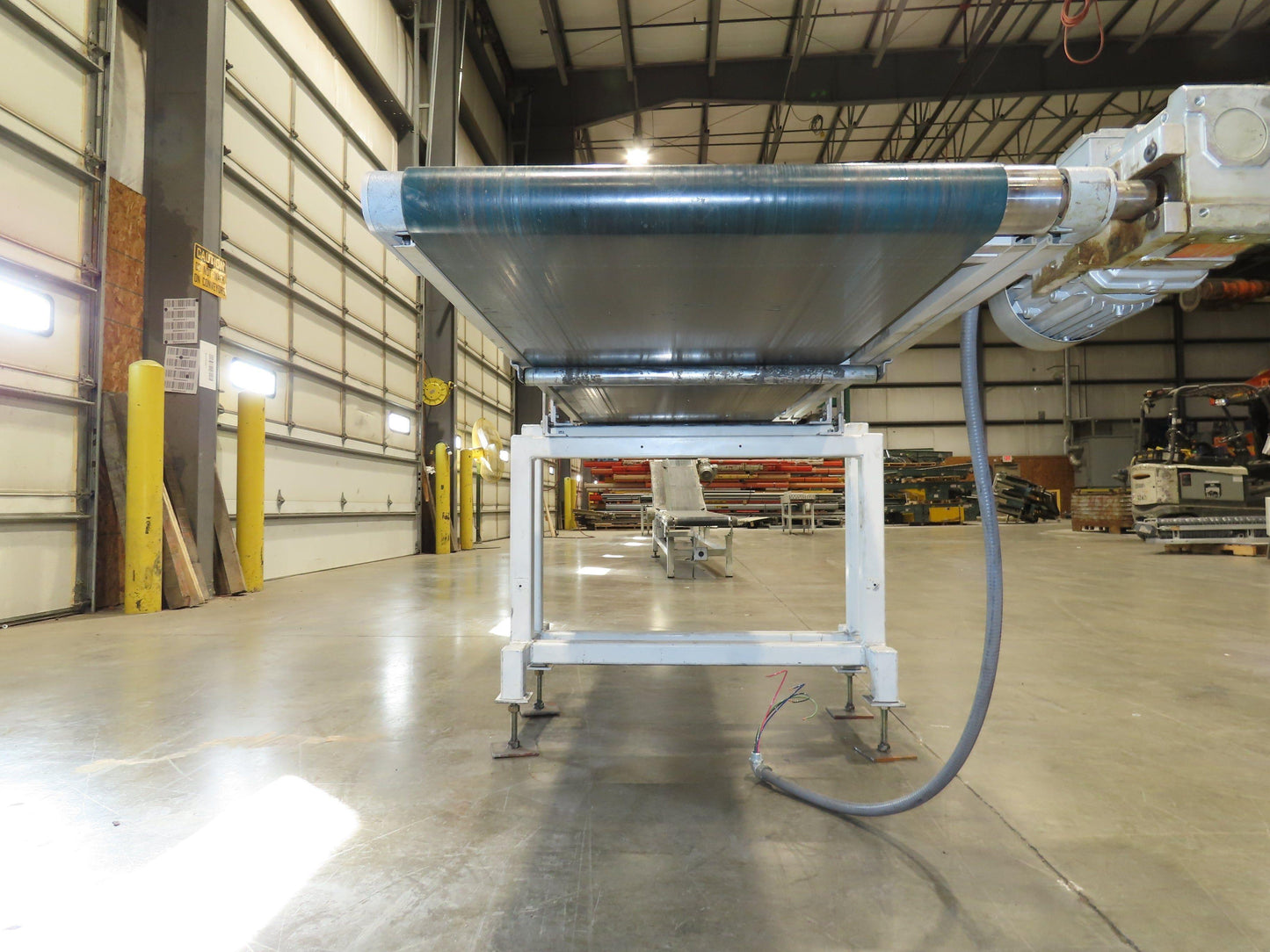 Gammerler 28"x8' 5" Slider Bed Conveyor 22" Flat Belt 125 FPM 480V Low Profile