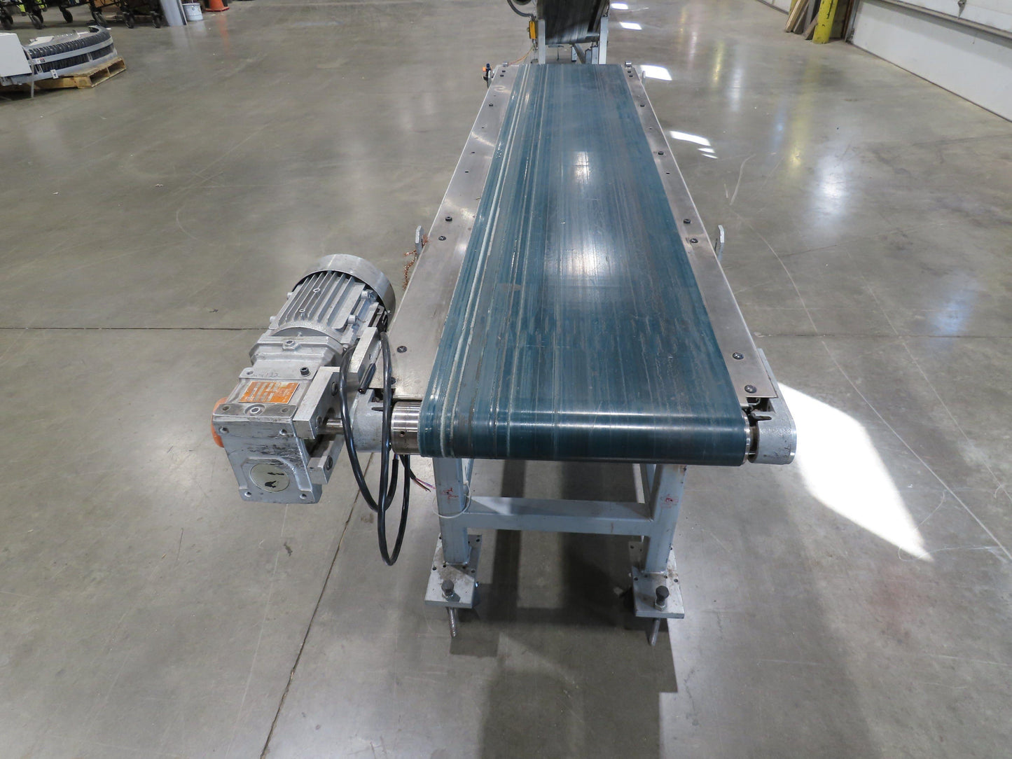 Gammerler 20"x 81"L Slider Bed Conveyor 14" Flat Belt 285 FPM 480V Low Profile