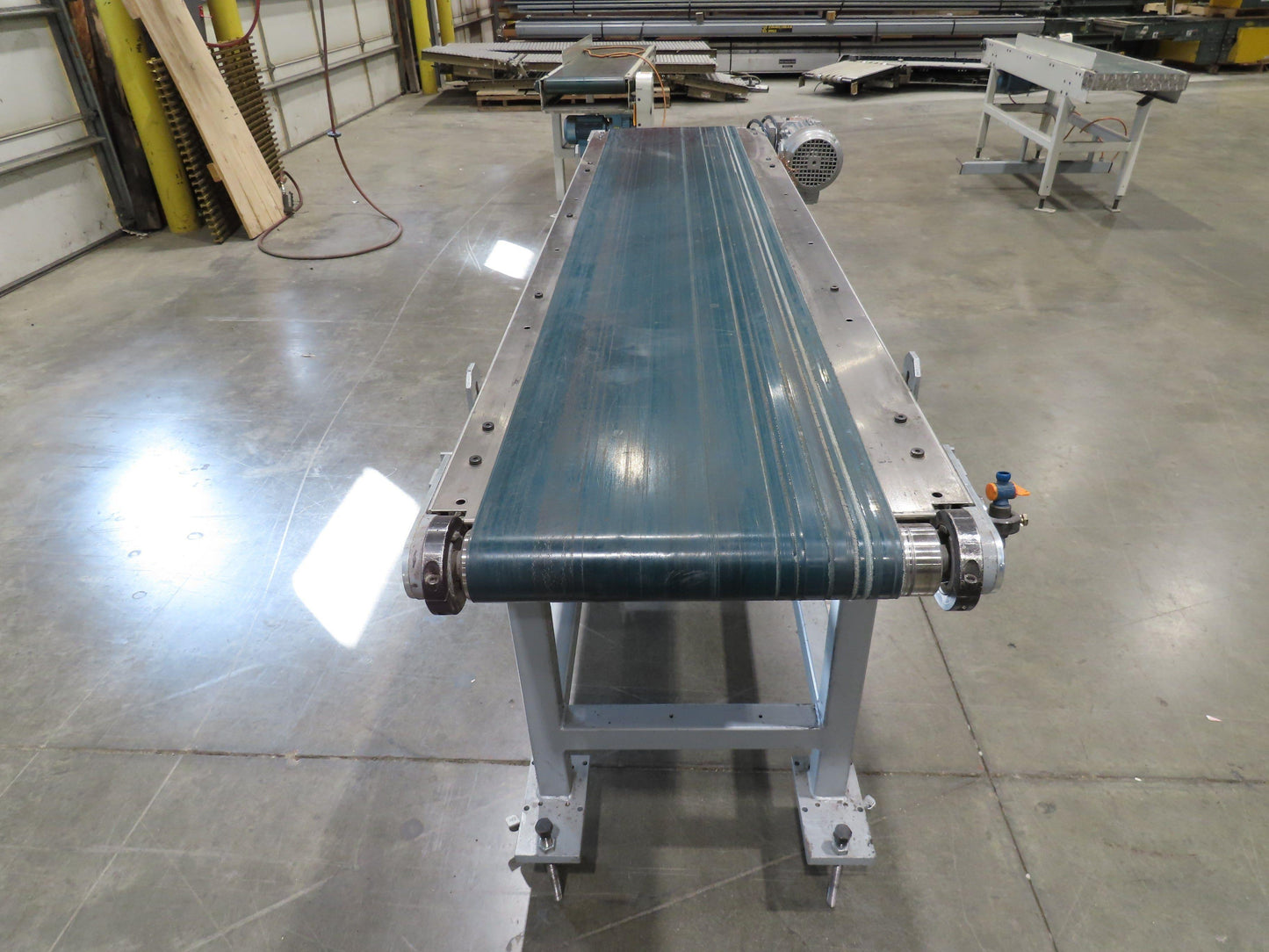 Gammerler 20"x 81"L Slider Bed Conveyor 14" Flat Belt 285 FPM 480V Low Profile