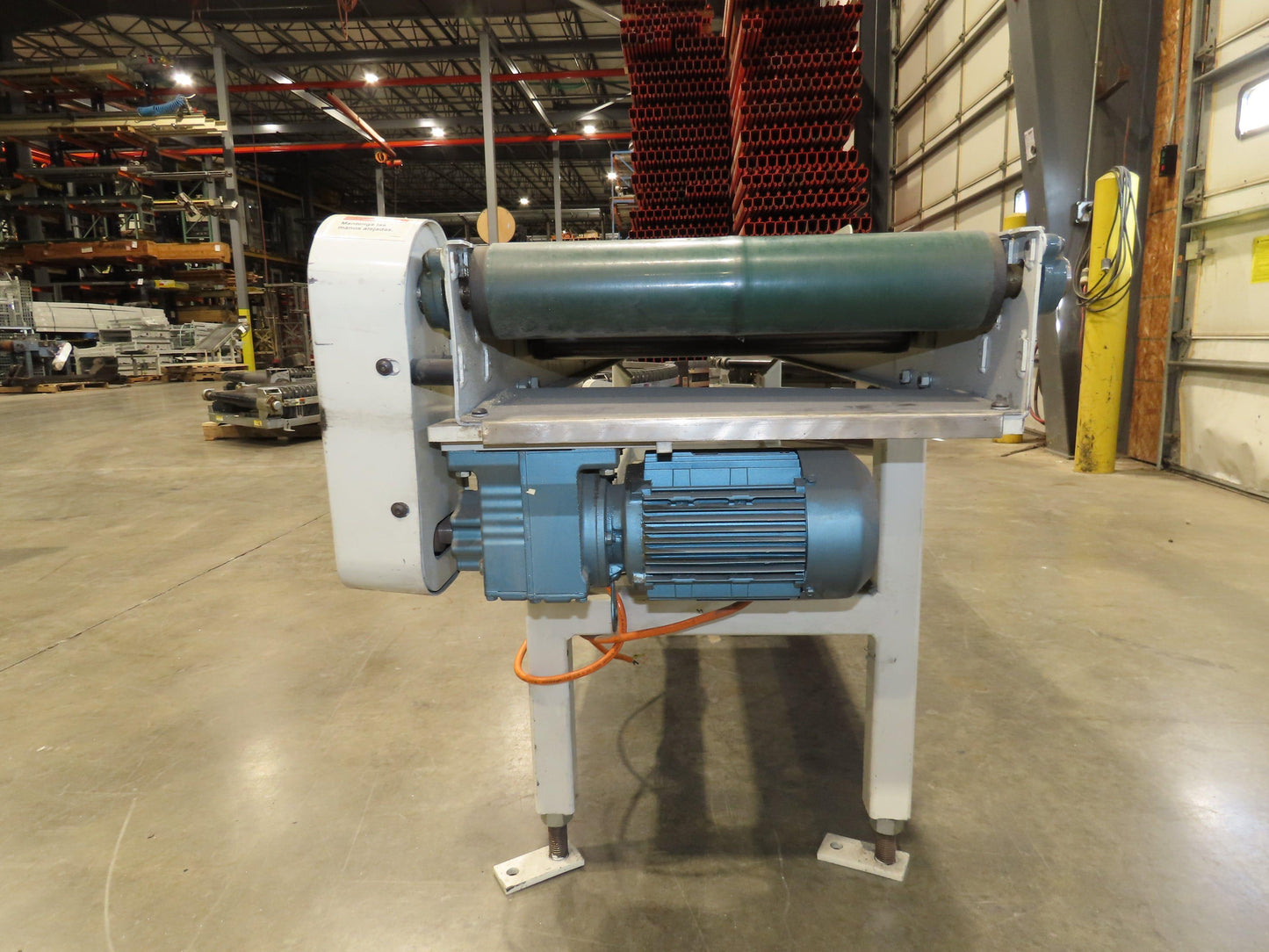 Buhrt 18"x 77" Slider Bed Conveyor 16" Flat Belt 460V RH Belt Drive 250 FPM