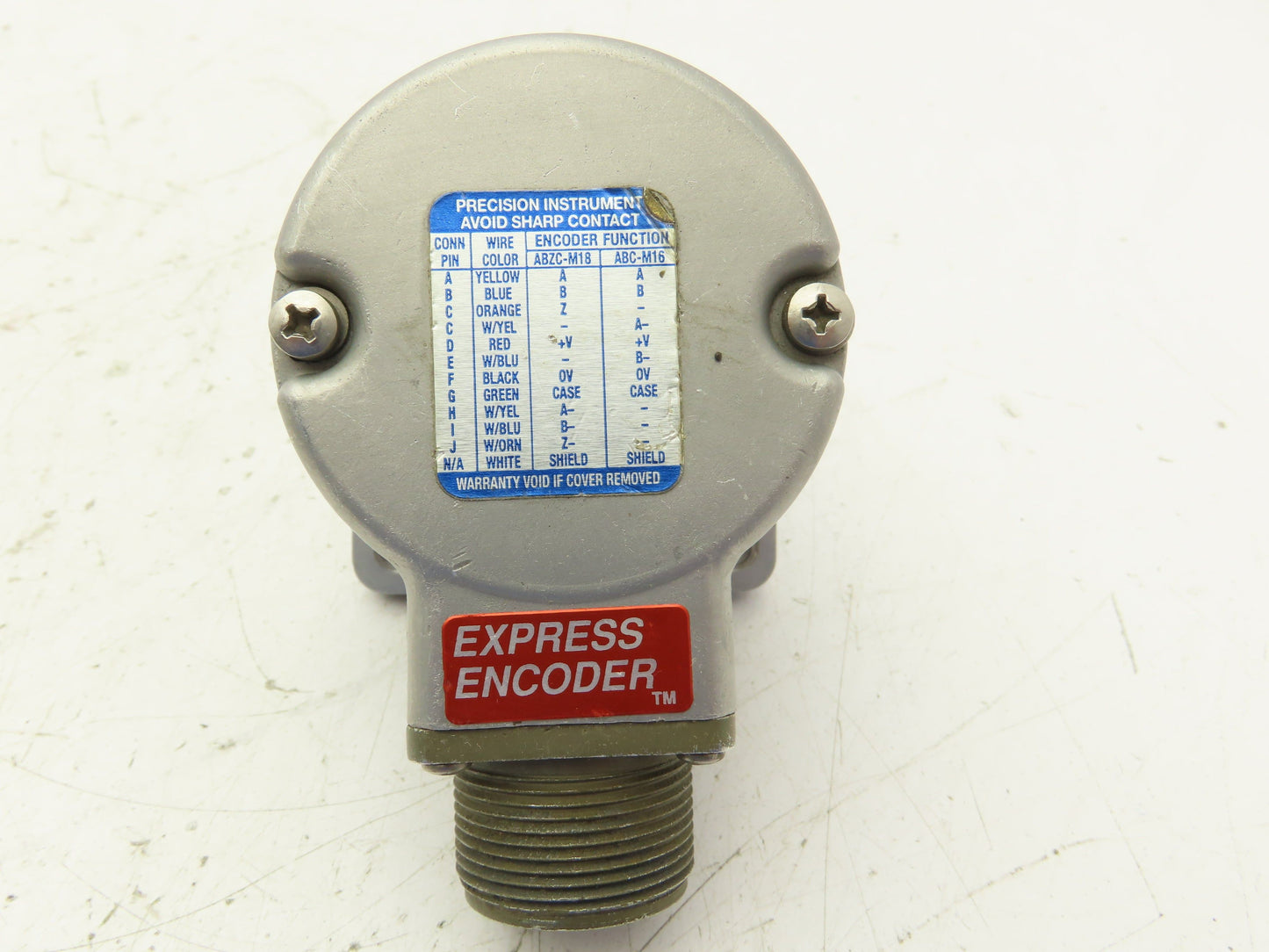 BEI Sensors XH25D-SS-1024-ABZC-7272-SM18 Rotary Encoder 10-Pin 5-28VDC