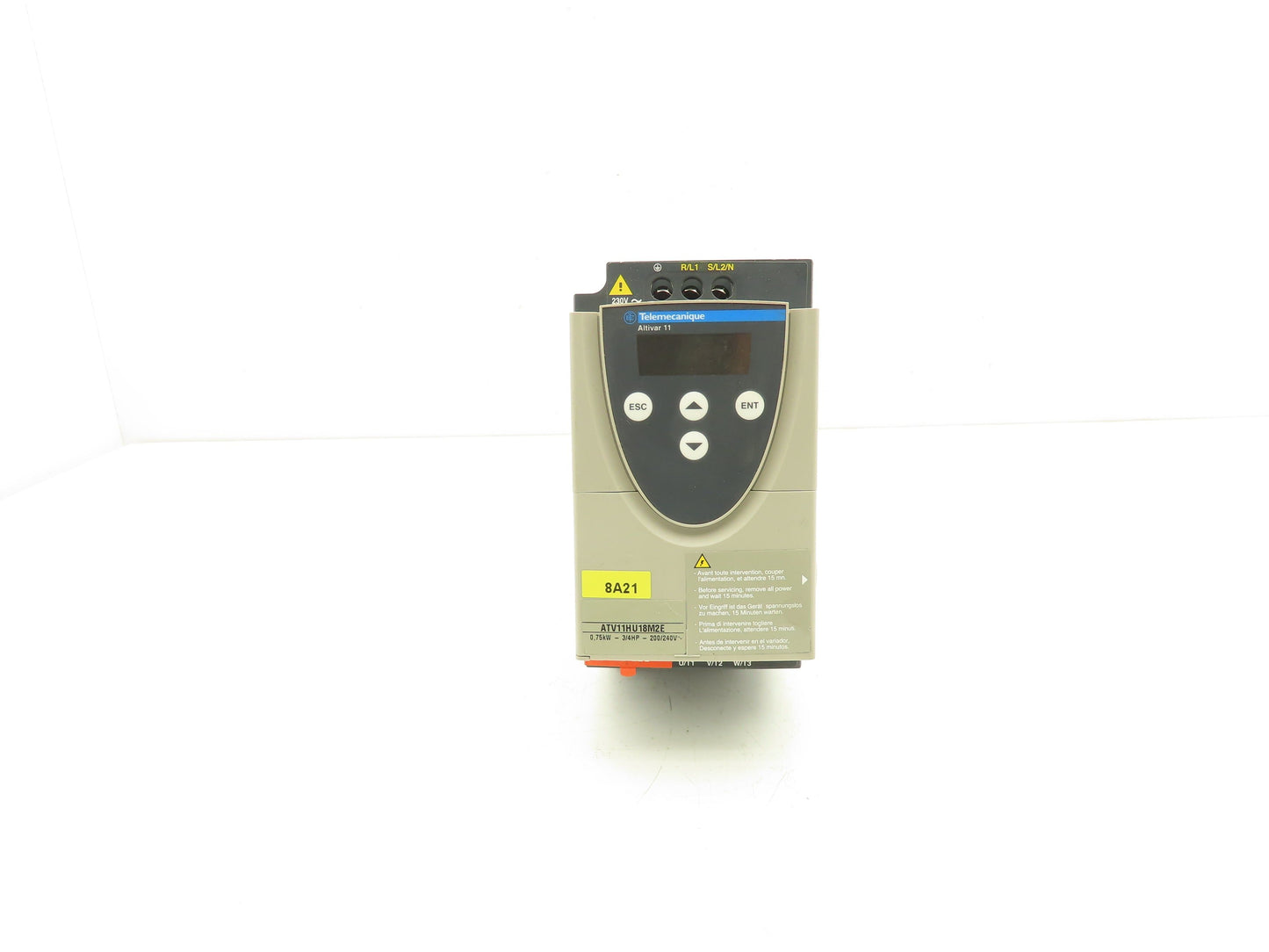 Telemecanique ATV11HU18M2E Altivar 11 Variable Speed Drive VFD .75Hp 240V 1PH In