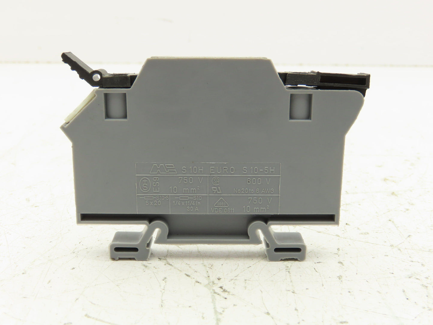 Morsettitalia S10H EURO S10-5H DIN Rail Terminal Block Fuse Holder 30A Lot of 25