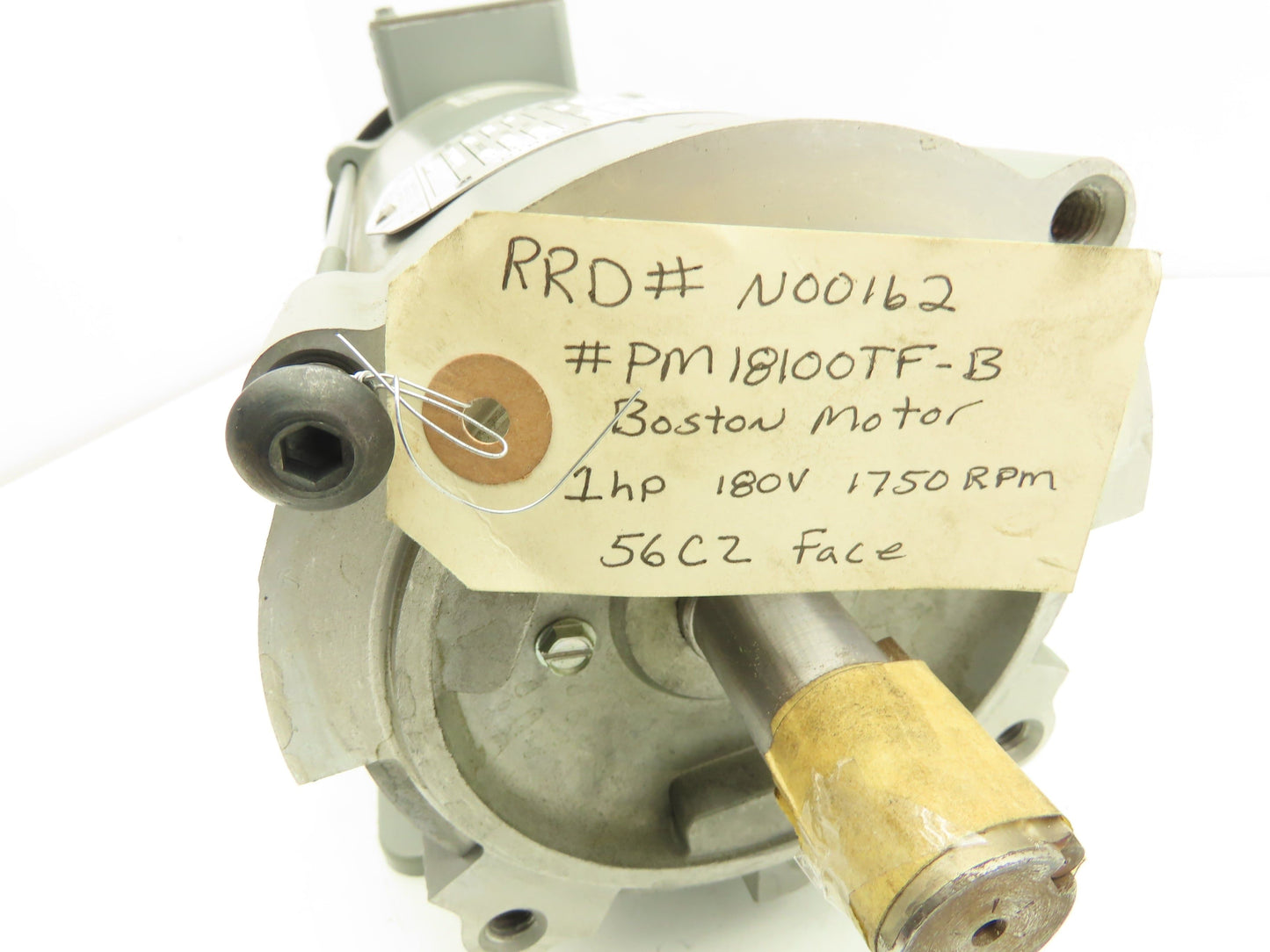Boston Gear PM18100TF-B DC Motor 180V 1Hp 5A 1750 RPM 56CZ Frame 7/8" Shaft