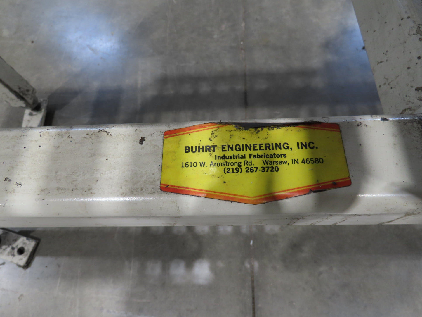 Buhrt 20"x 50"L Plastic Roller Conveyor 16"BF 80 FPM Chain Drive 460V