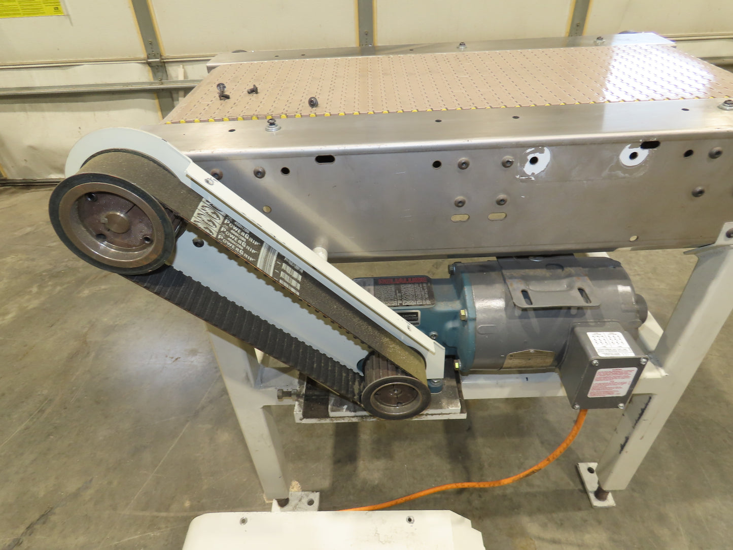 Buhrt 20"x 34"L Plastic Chain Conveyor 12" Mattop Intralox LH Belt Drive 460V