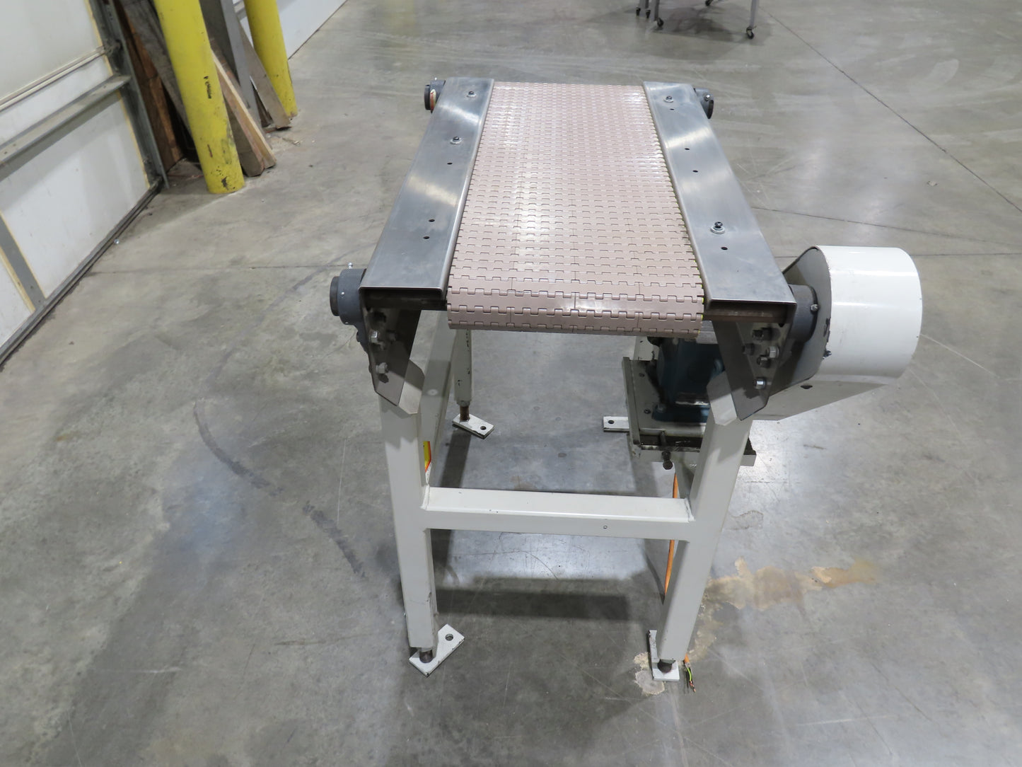 Buhrt 20"x 34"L Plastic Chain Conveyor 12" Mattop Intralox LH Belt Drive 460V