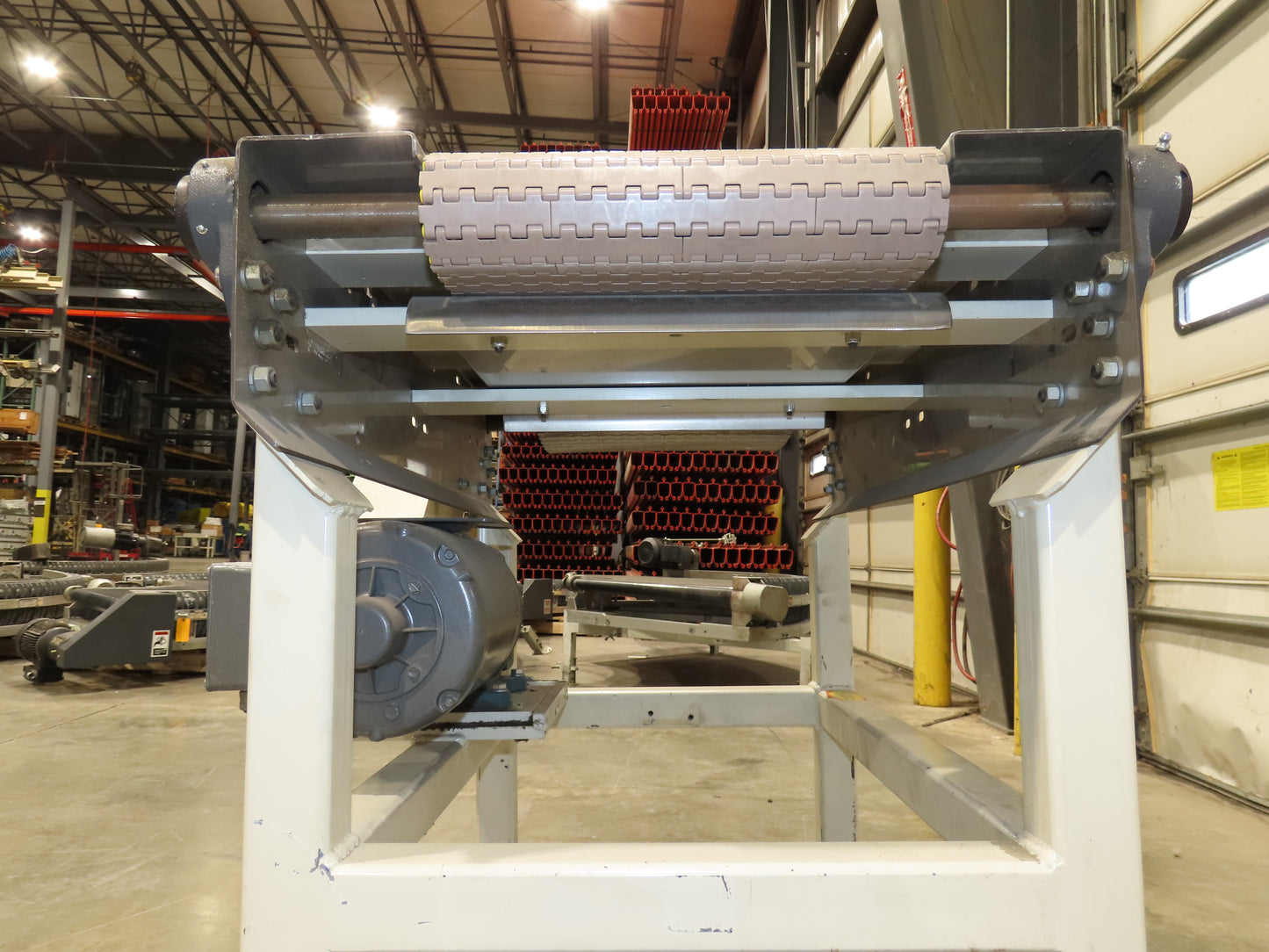 Buhrt 20"x 34"L Plastic Chain Conveyor 12" Mattop Intralox LH Belt Drive 460V