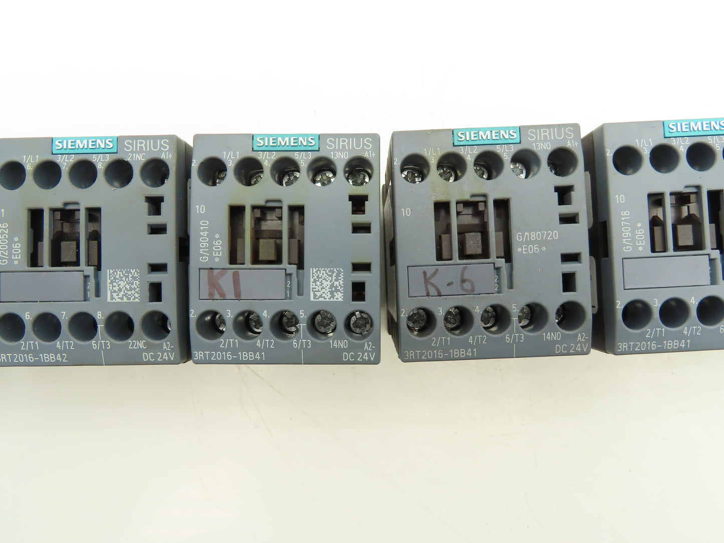 Siemens 3RT20161BB41 Power Contactor 24V Coil 600VAC 20A 3PH Lot Of 8