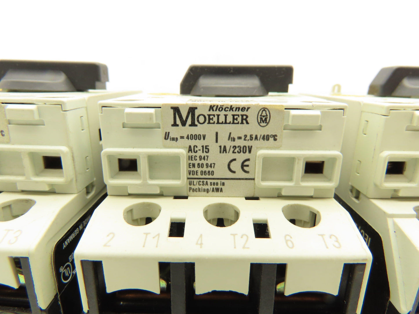 Moeller PKZM0-1 Circuit Breaker Motor Protector 1A 600VAC 3PH 1/2HP Lot Of 7