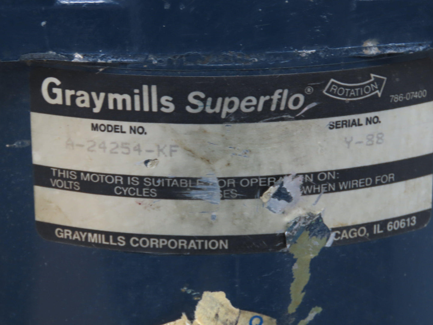 Graymills A-24254-KF Superflo Vertical Centrifugal Pump 1/2Hp 230/460V 3PH 1"NPT