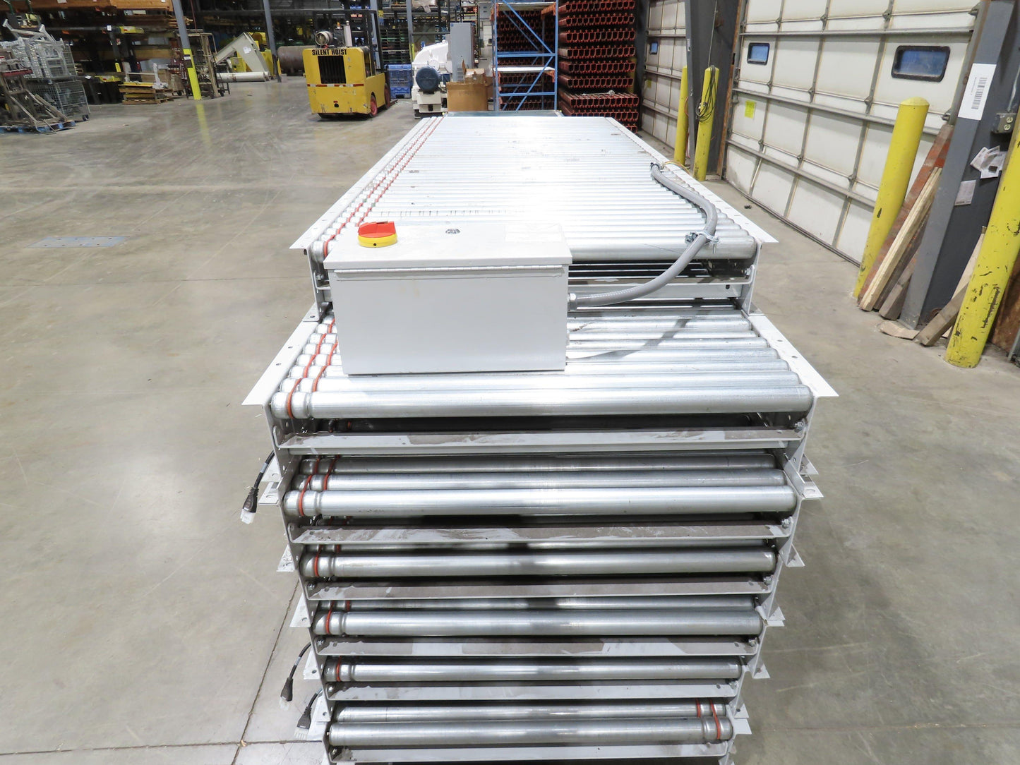 Hytrol 190E24 40"x 68' Accumulation Roller Conveyor 37"BF 24V O-Ring Drive E24i