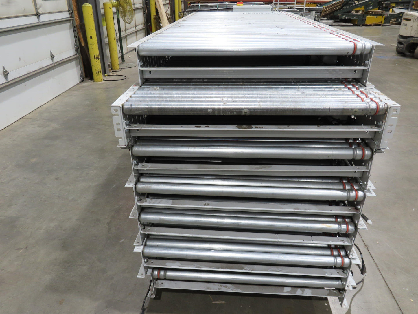 Hytrol 190E24 40"x 68' Accumulation Roller Conveyor 37"BF 24V O-Ring Drive E24i