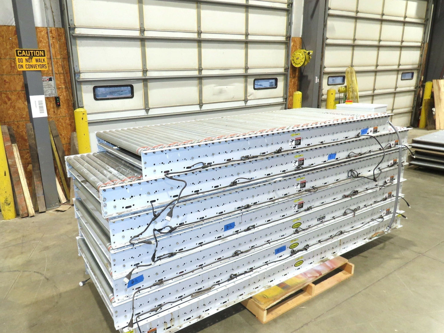 Hytrol 190E24 40"x 68' Accumulation Roller Conveyor 37"BF 24V O-Ring Drive E24i