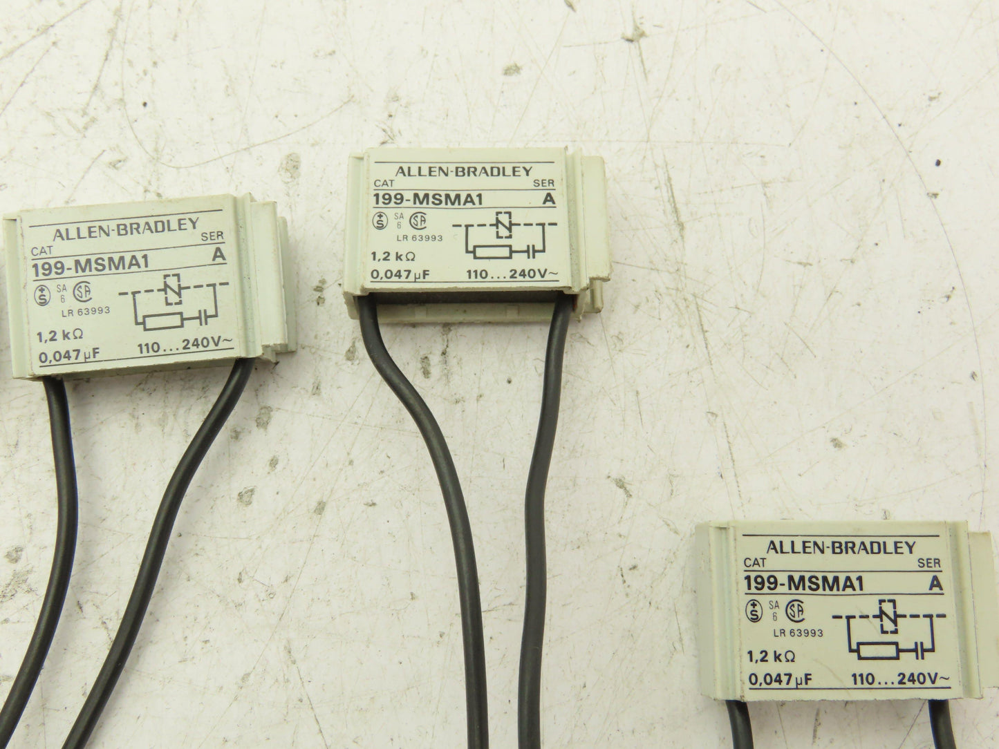 Allen Bradley 199-MSMA1 Surge Suppressor 240v 1.2k Ohm, 0.047 mF Lot of 14