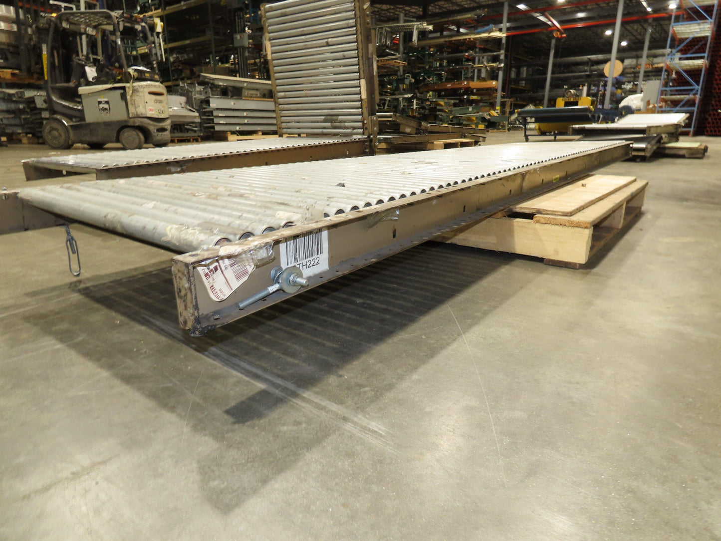 Mathews 30"x 17' 10" Gravity Roller Conveyor Walk-Thru Gate 1-3/8" Roller 27"BF