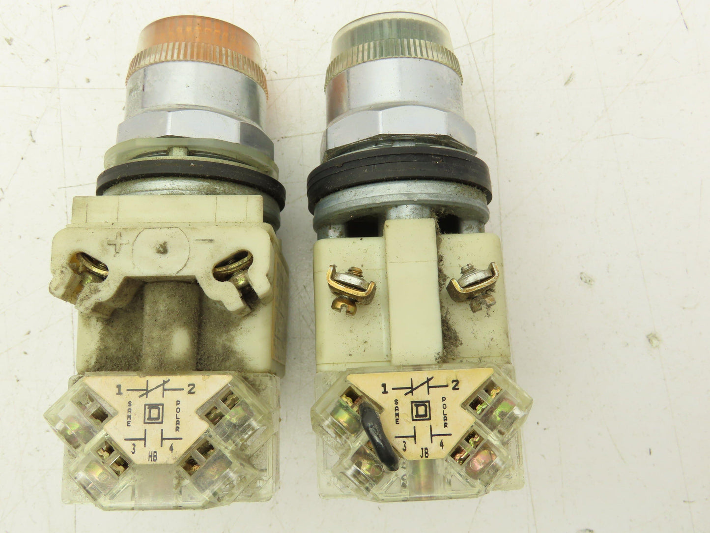 Square D 9001-KM1 Series H 30mm Guarded Button Contactor Block Mixed Lot of 8