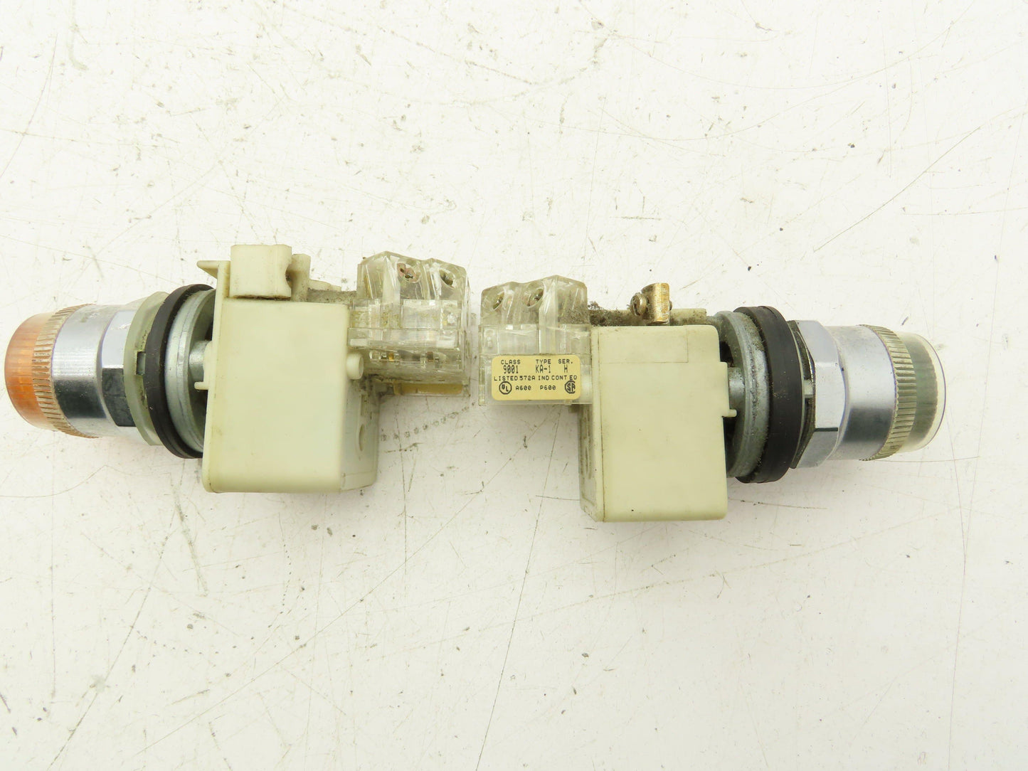 Square D 9001-KM1 Series H 30mm Guarded Button Contactor Block Mixed Lot of 8