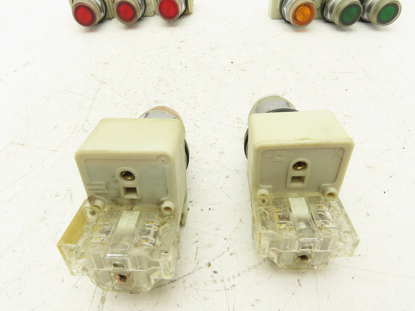 Square D 9001-KM1 Series H 30mm Guarded Button Contactor Block Mixed Lot of 8