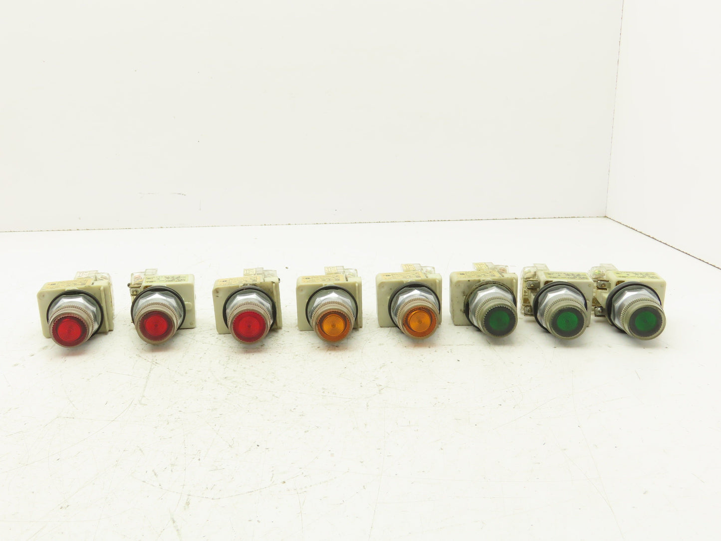 Square D 9001-KM1 Series H 30mm Guarded Button Contactor Block Mixed Lot of 8