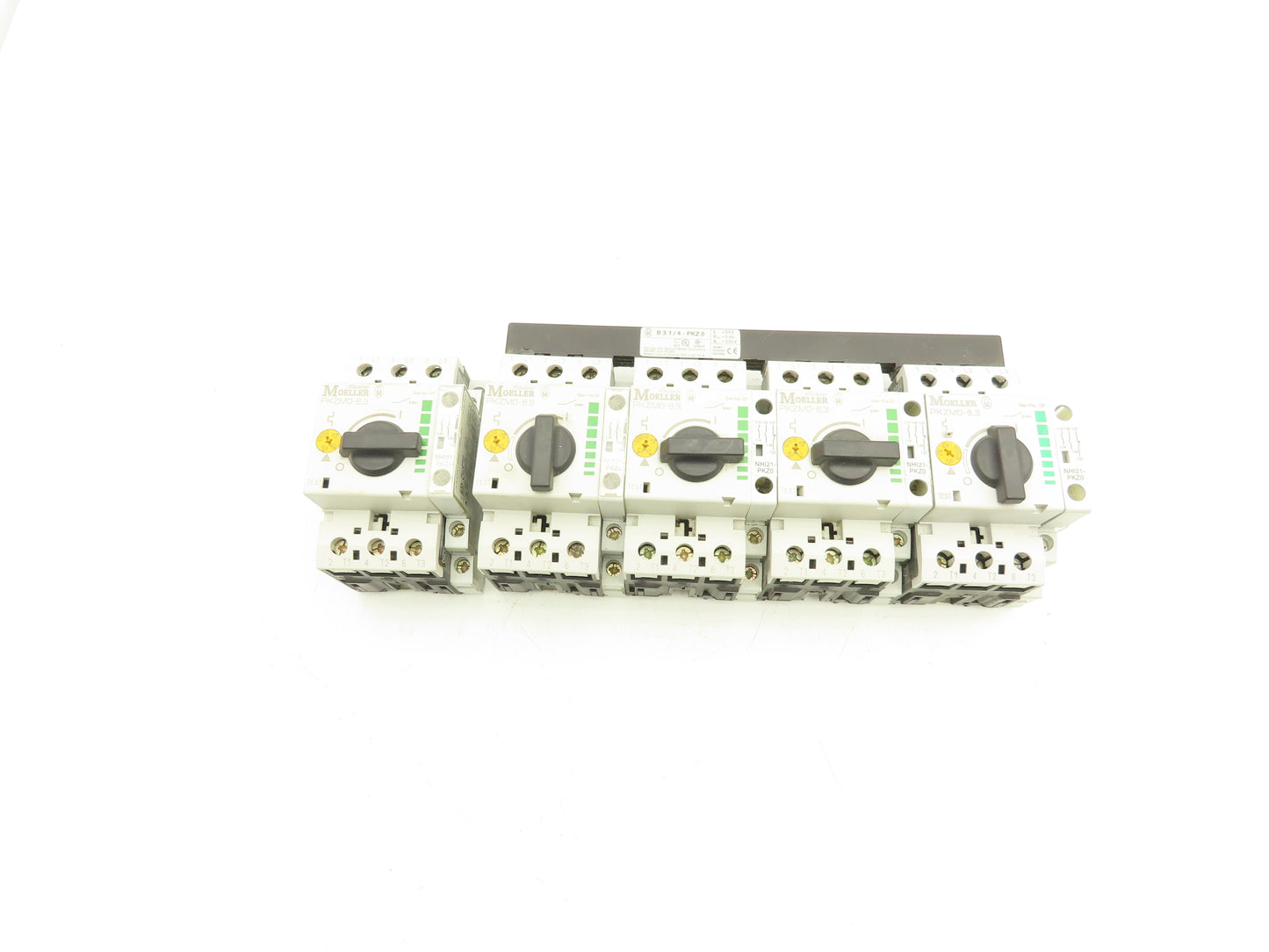 Moeller PKZMO63 PKZM0-6.3 Manual Motor Starter 6.3A 600VAC 3PH Lot Of 5