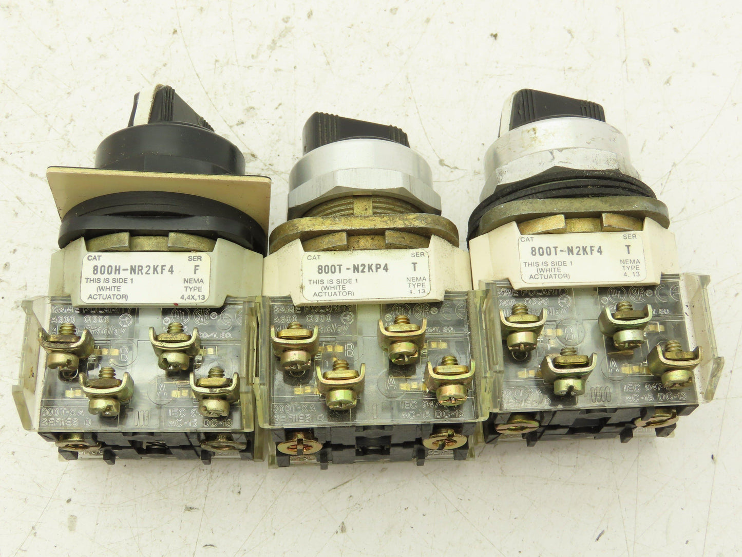 Allen Bradley 4 Position Selector Control Switches 30mm Lot of 3