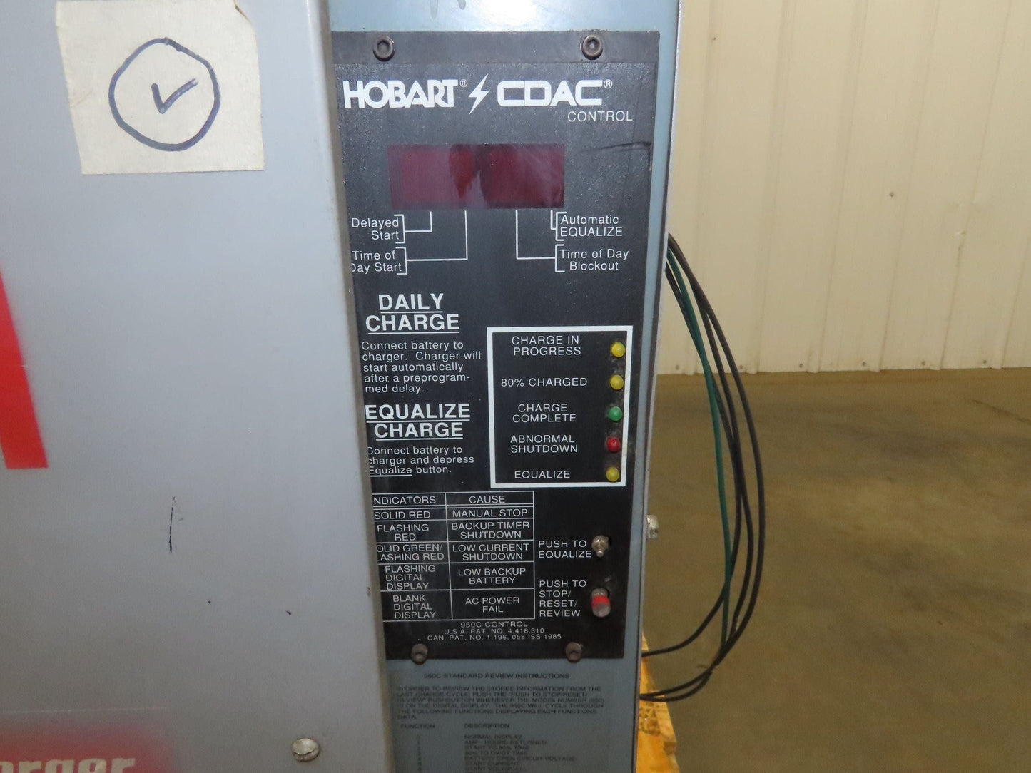 Hobart 3R12-680 Forklift Battery Charger 24V 551-680AH 230/460V 3Ph