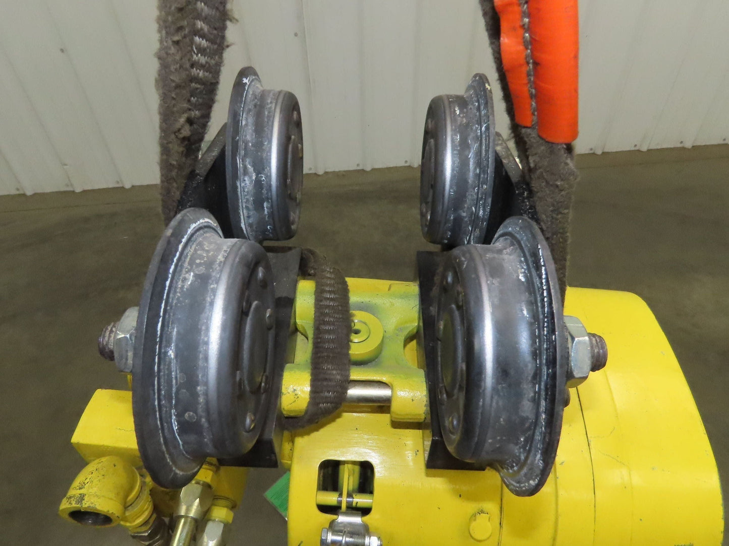Yale KAL 1 Ton 2000Lb Pneumatic Air Chain Hoist 10' Lift Pendant w/Push Trolley