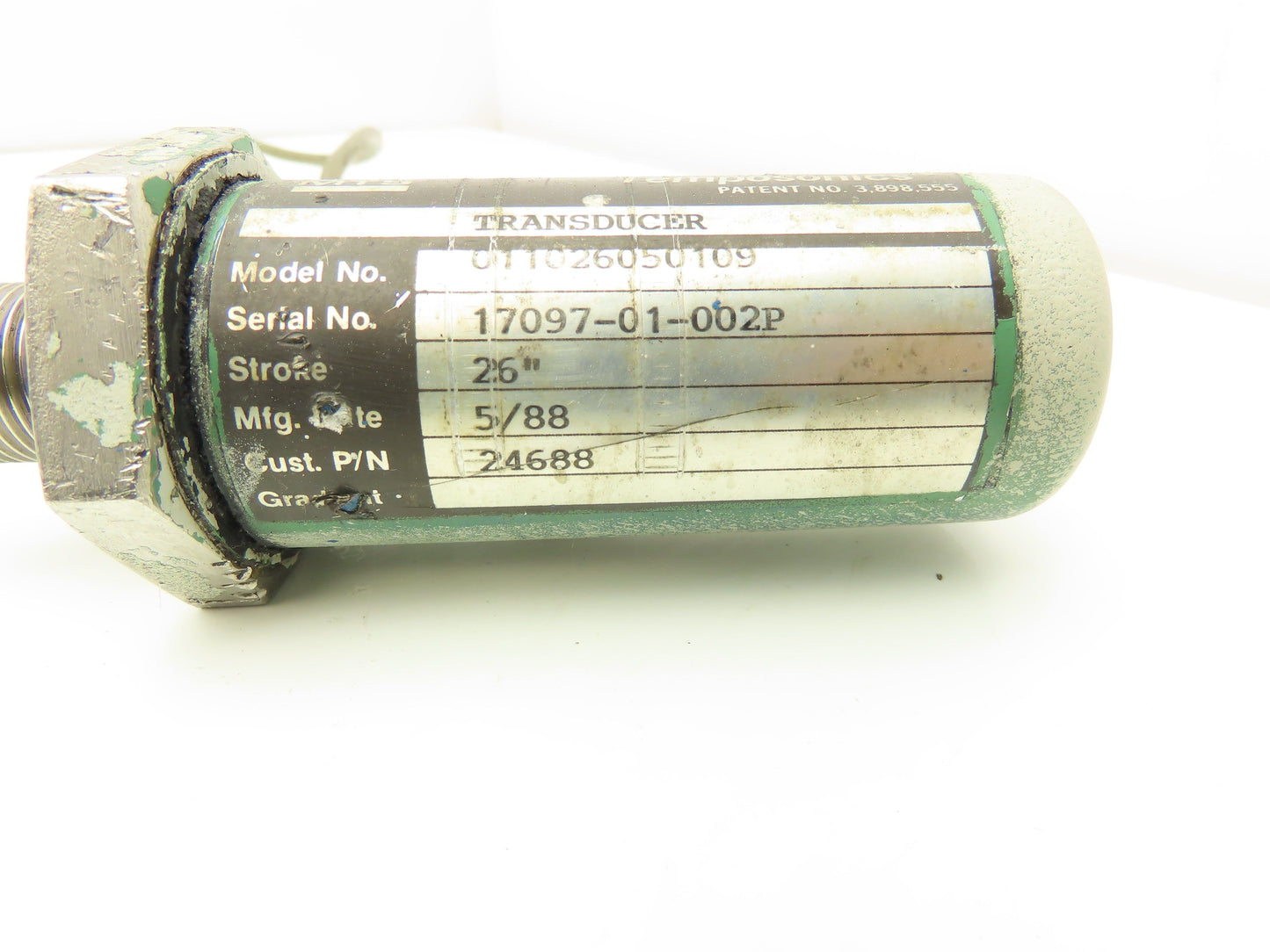 MTS Temposonics Linear Cylinder Position Sensor 26" Stroke 33" Rod