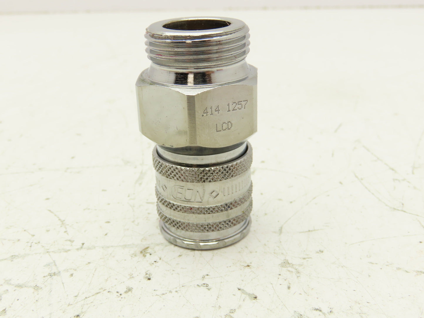 EJN 414 1257 Quick Disconnect Valved Fluid Coupler 3/4" Male Thread Lot of 6