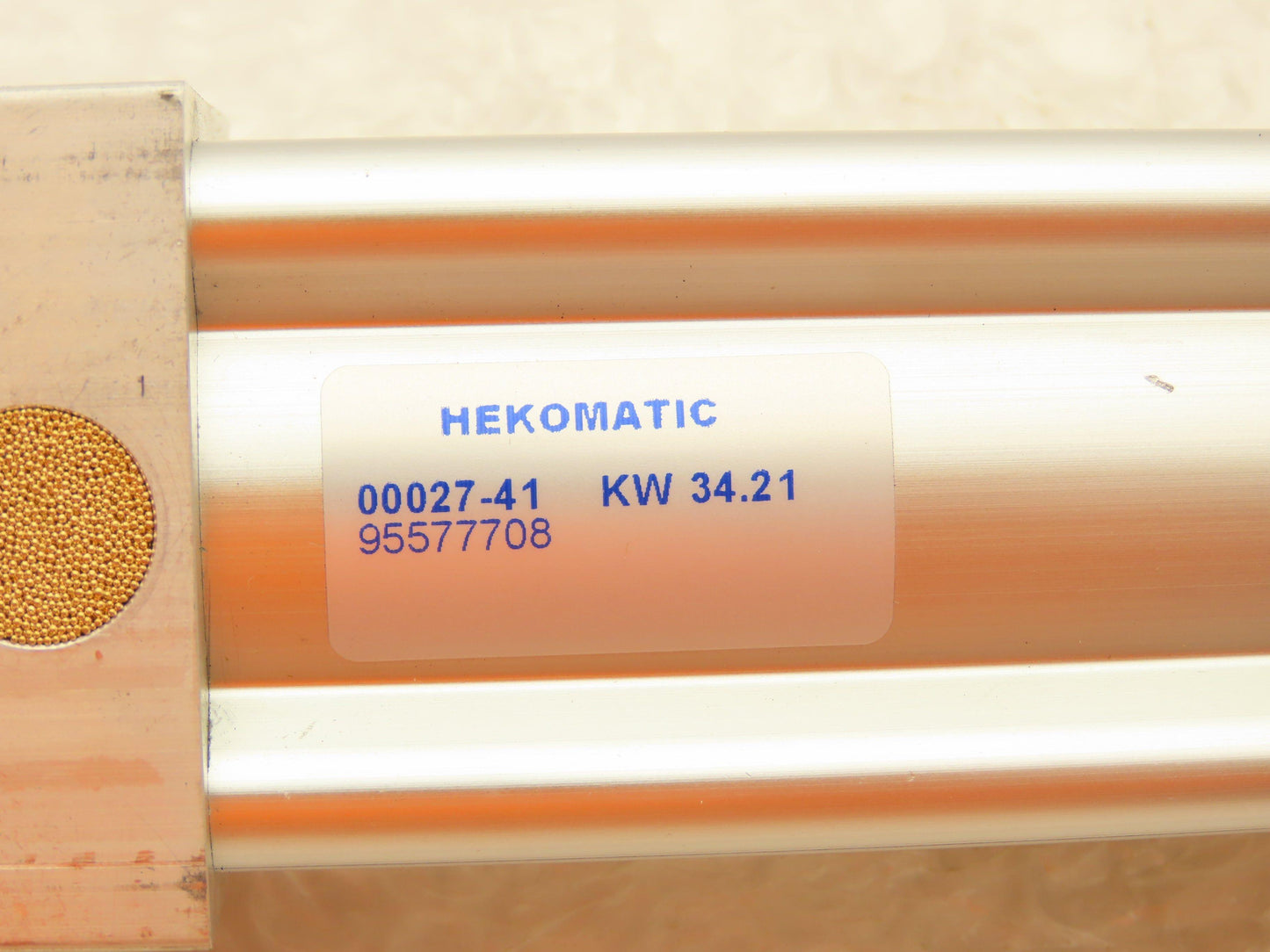 Hekomatic 00027-41 Pneumatic Cylinder Push Spring Return Lot of 2